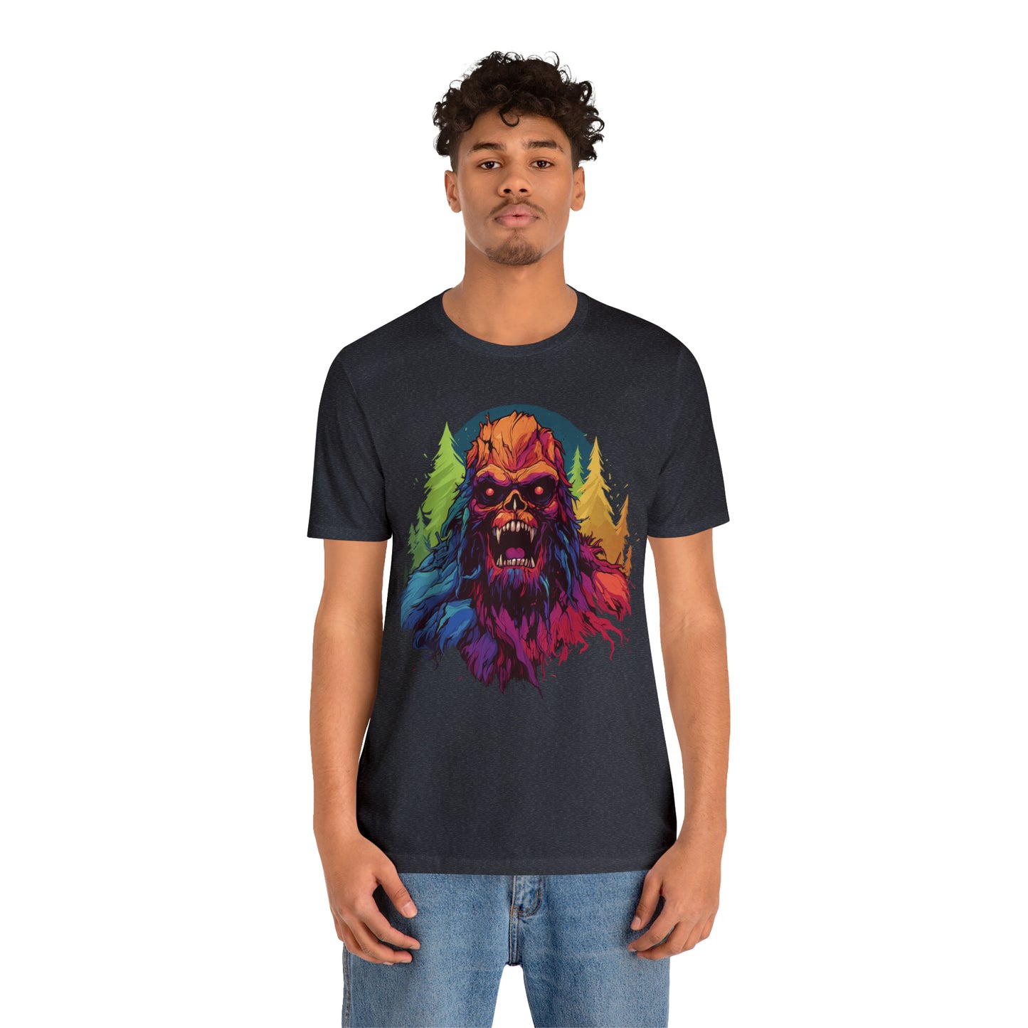 Halloween Squatch Jersey Short Sleeve Tee