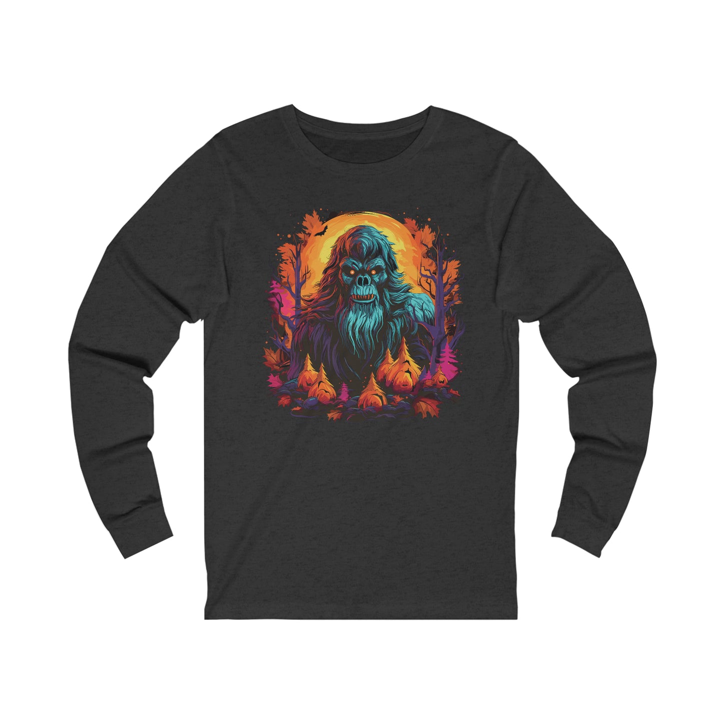 Pumpkin Squatch Jersey Long Sleeve Tee