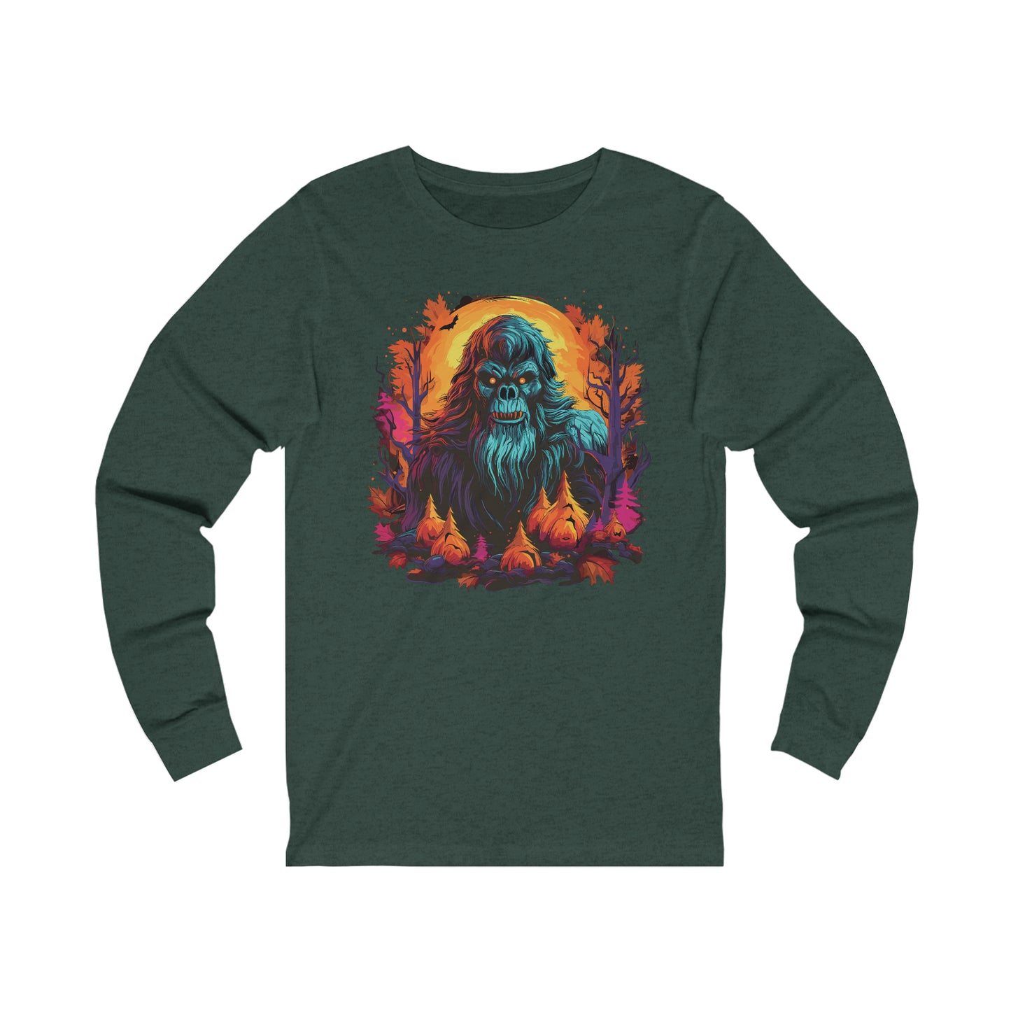 Pumpkin Squatch Jersey Long Sleeve Tee