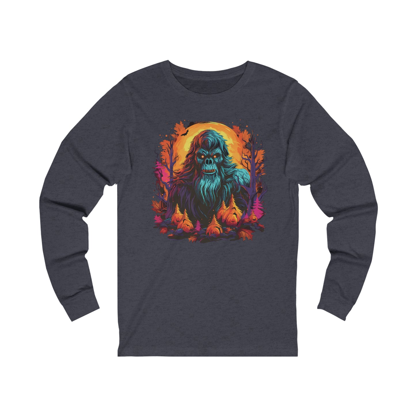 Pumpkin Squatch Jersey Long Sleeve Tee
