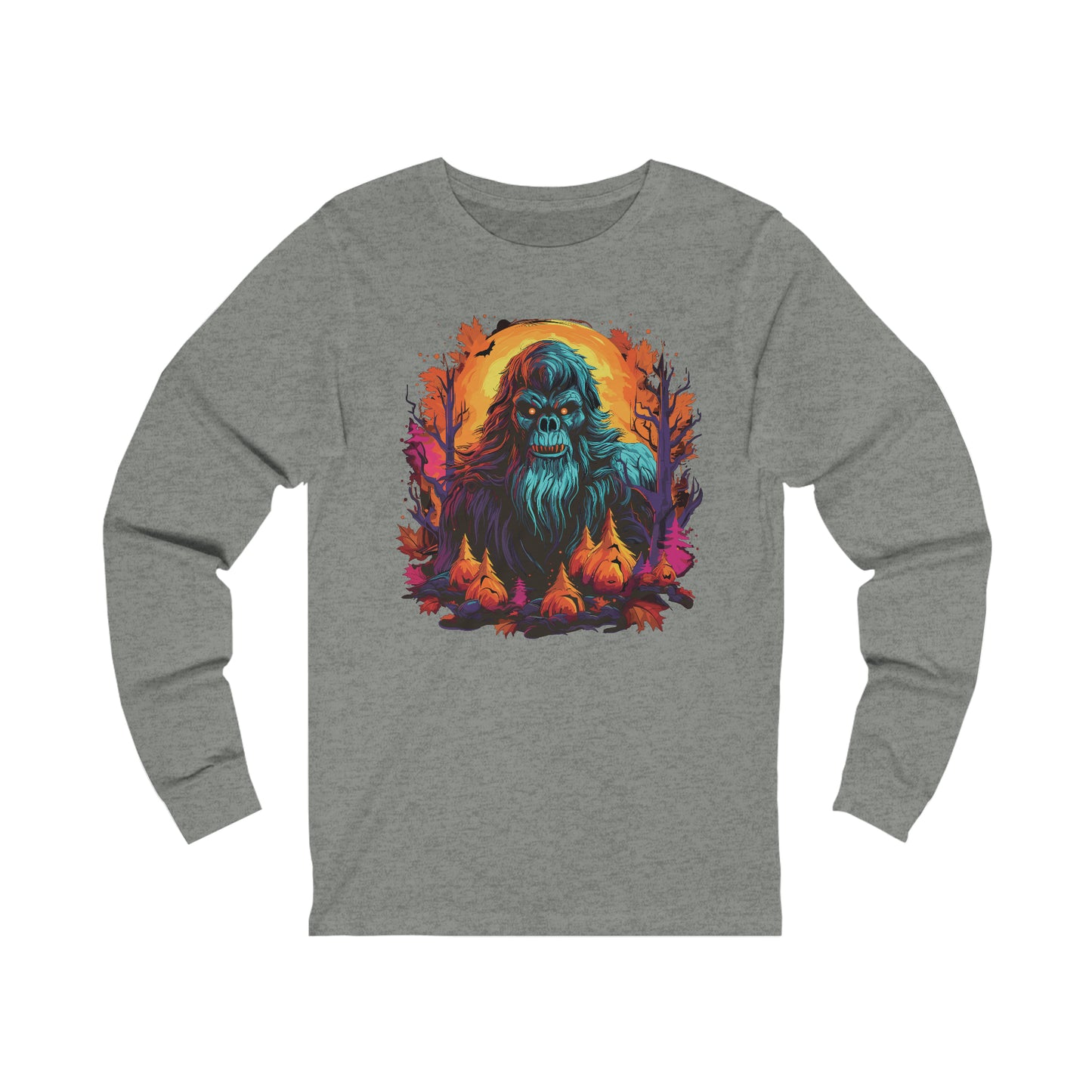 Pumpkin Squatch Jersey Long Sleeve Tee