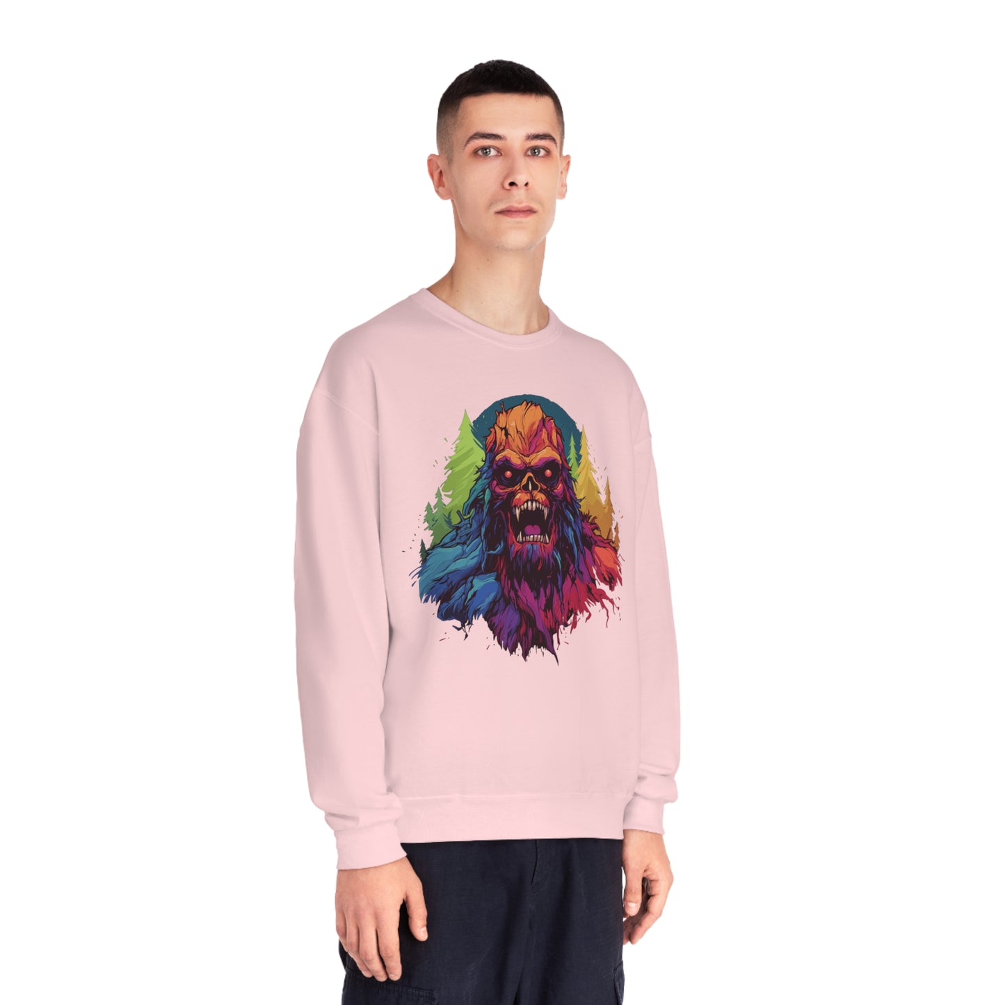 Halloween Squatch NuBlend® Crewneck Sweatshirt