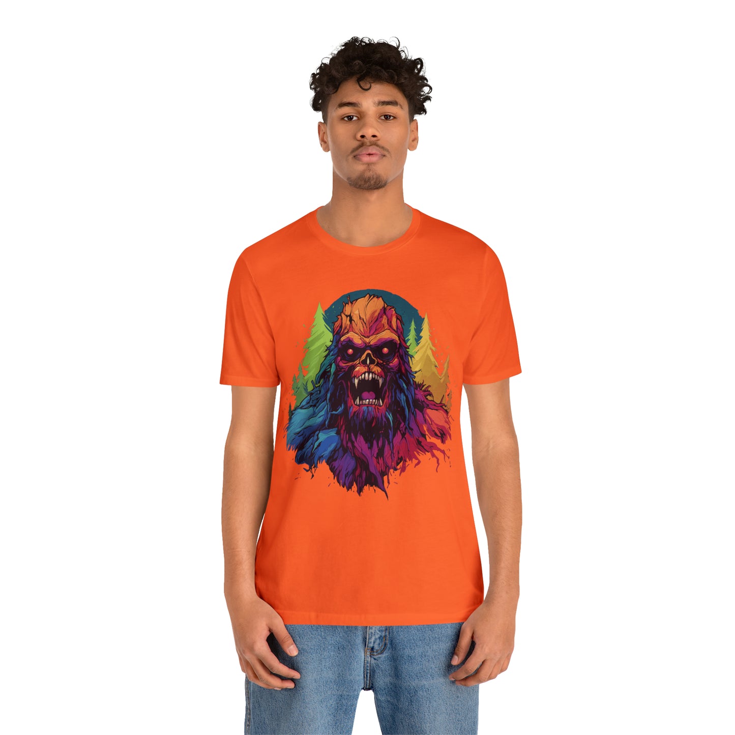 Halloween Squatch Jersey Short Sleeve Tee