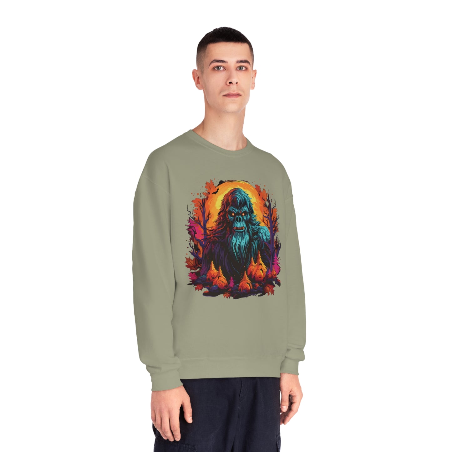 Pumpkin Squatch NuBlend® Crewneck Sweatshirt