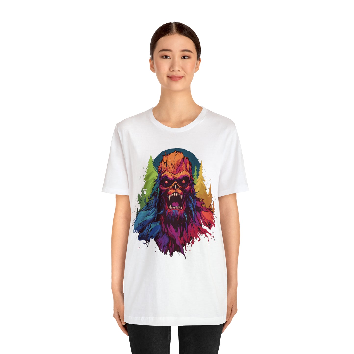 Halloween Squatch Jersey Short Sleeve Tee