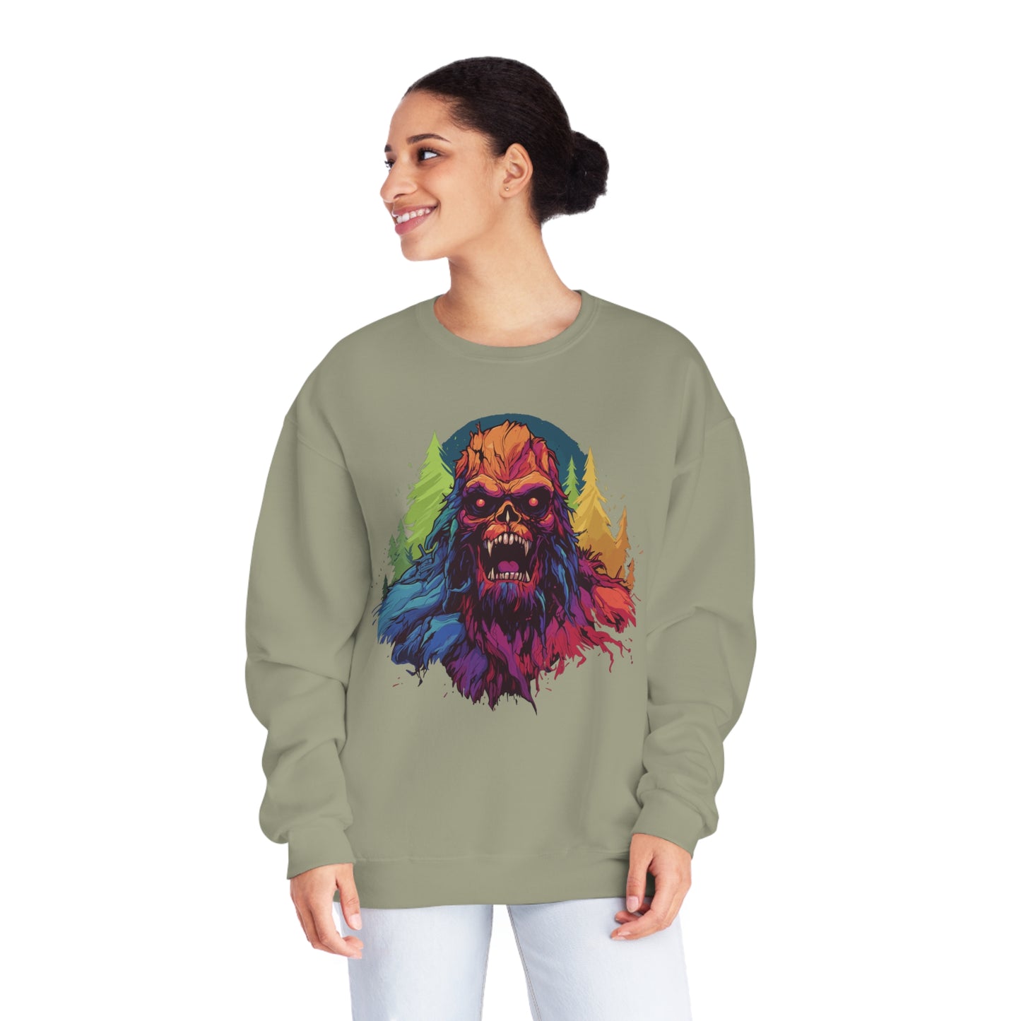Halloween Squatch NuBlend® Crewneck Sweatshirt