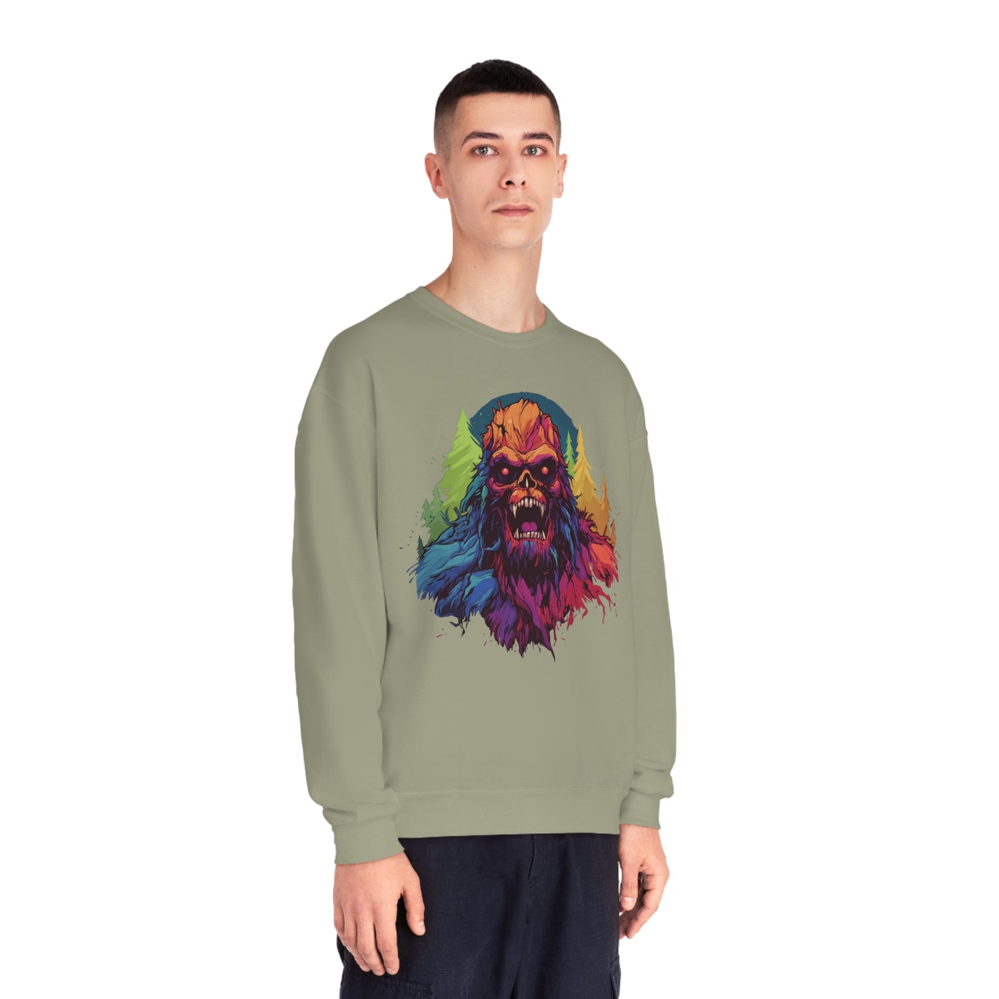 Halloween Squatch NuBlend® Crewneck Sweatshirt