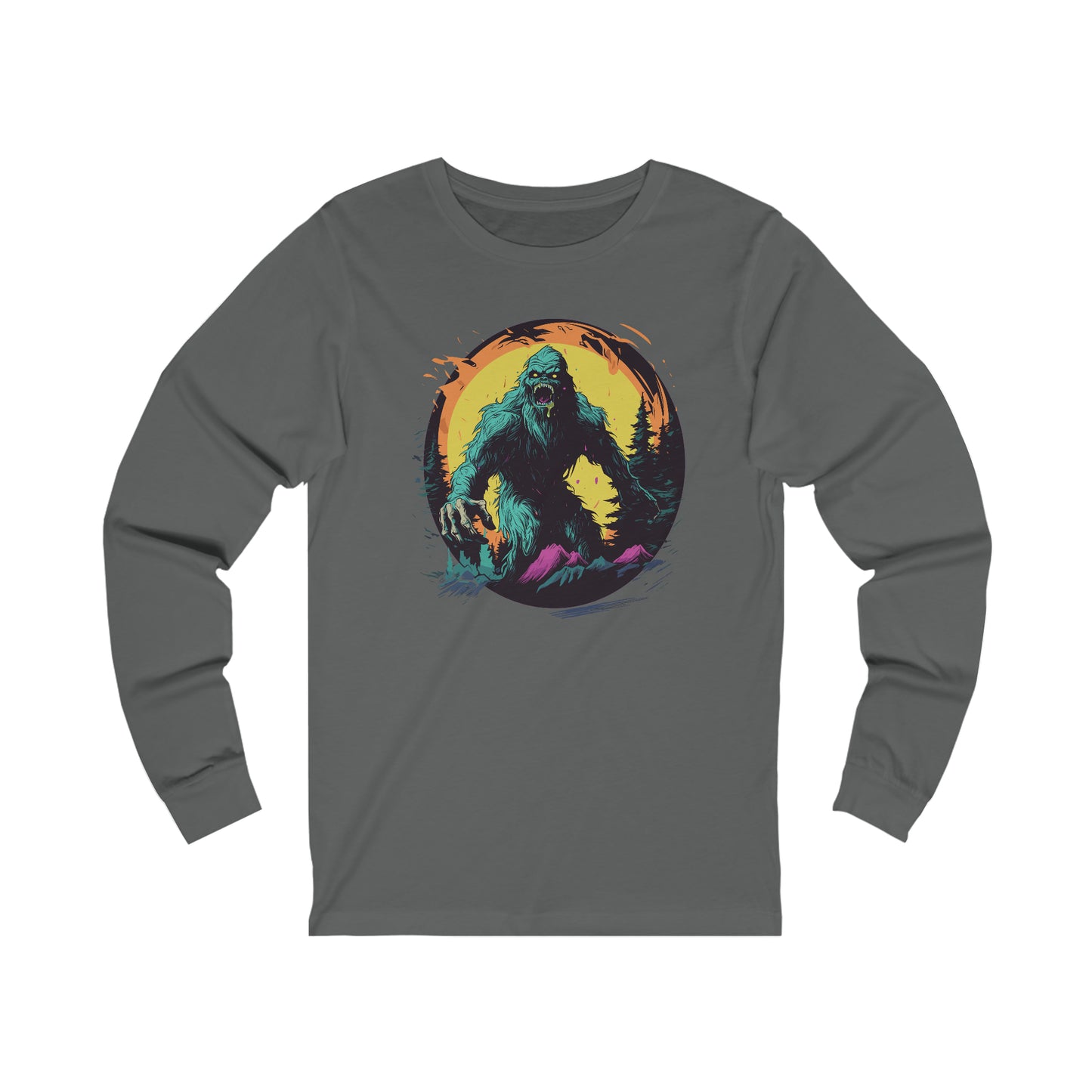 Zombie Squatch Jersey Long Sleeve Tee