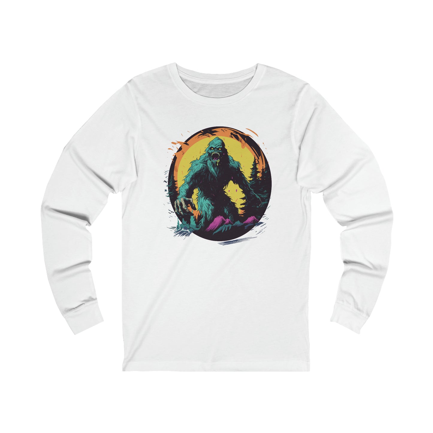 Zombie Squatch Jersey Long Sleeve Tee