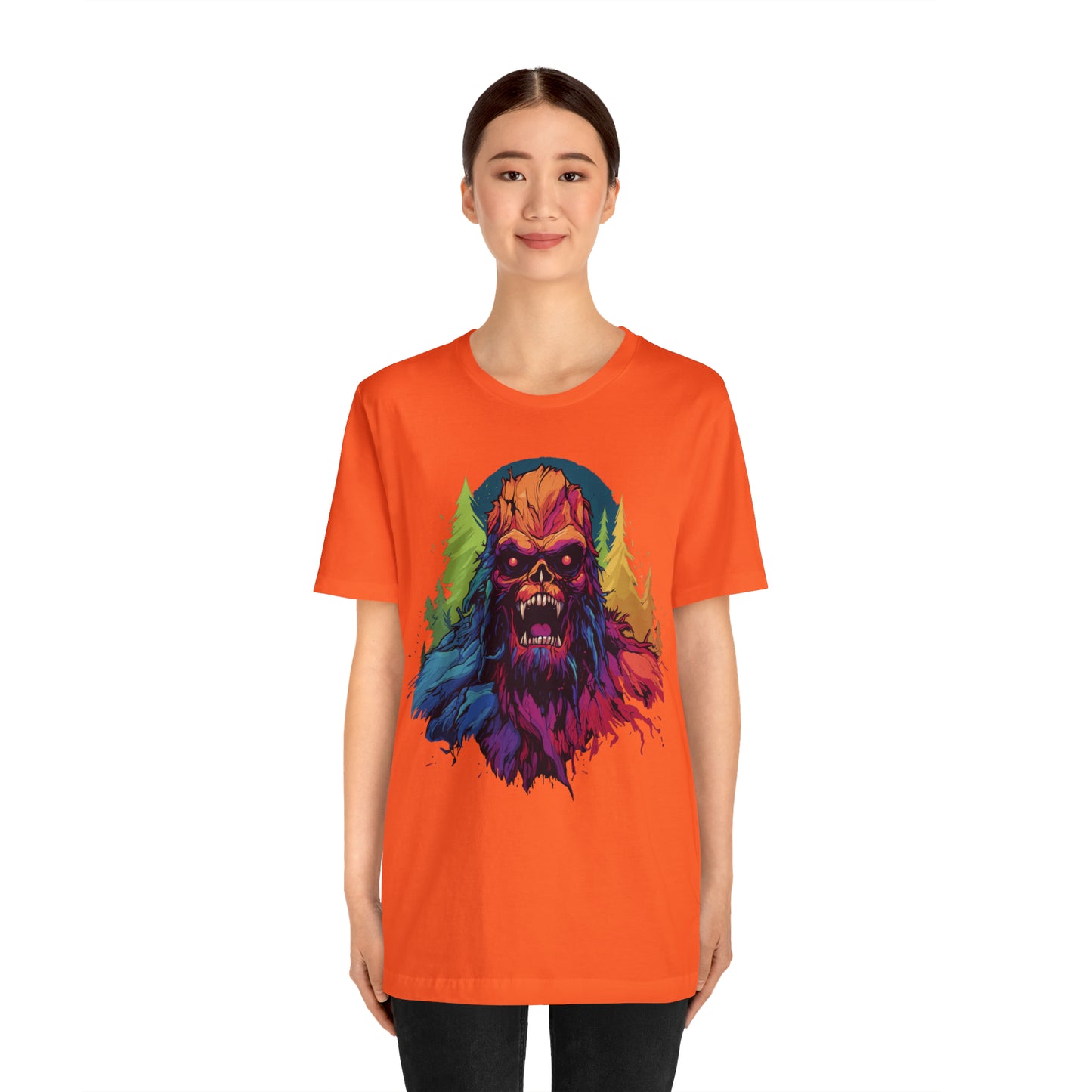 Halloween Squatch Jersey Short Sleeve Tee