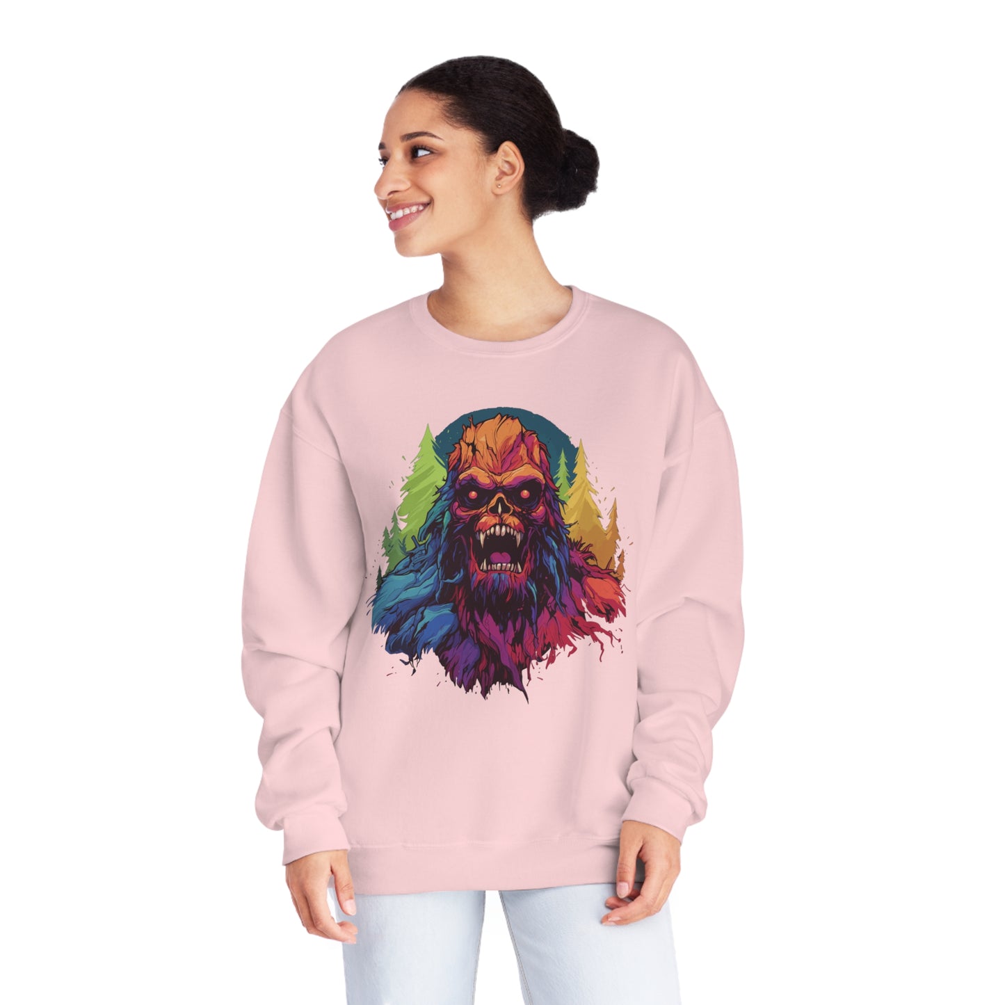 Halloween Squatch NuBlend® Crewneck Sweatshirt