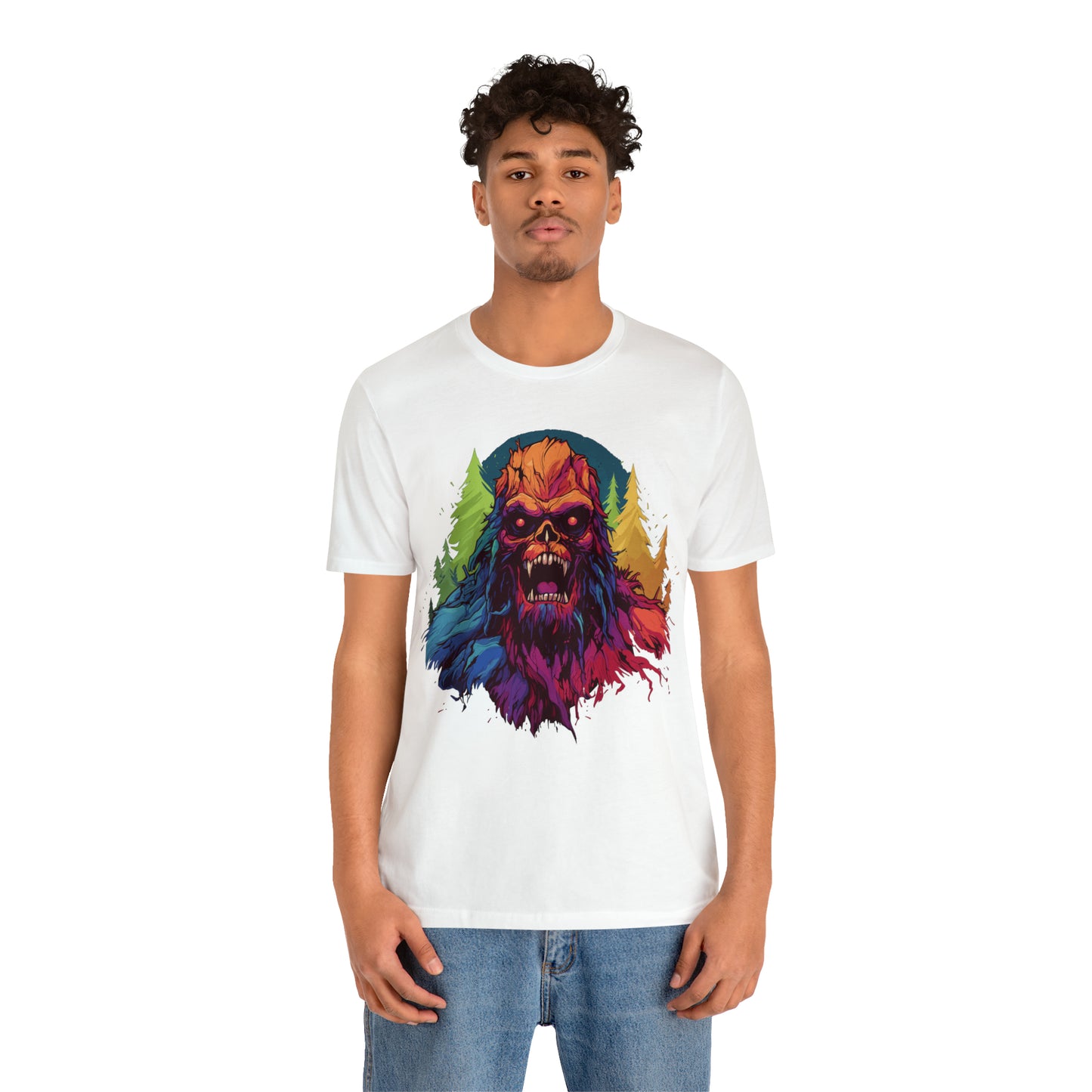 Halloween Squatch Jersey Short Sleeve Tee