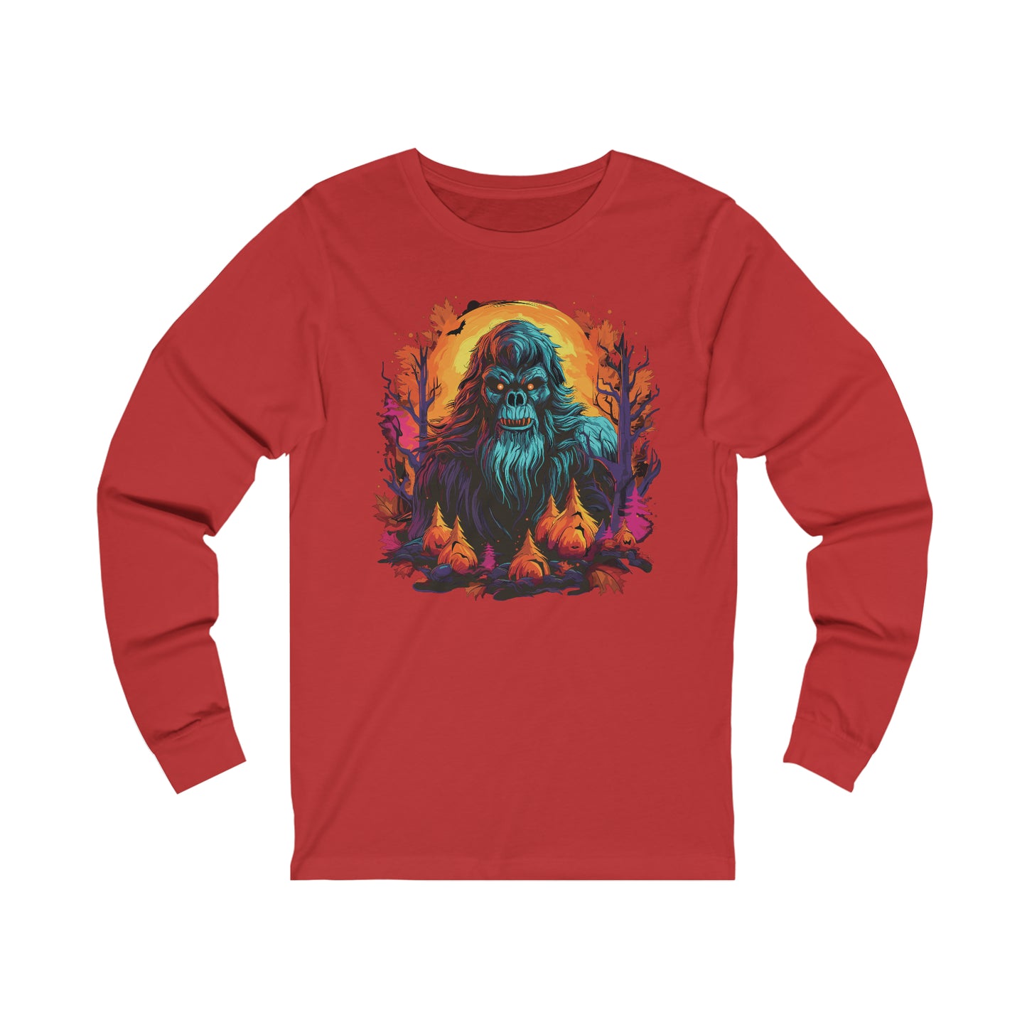 Pumpkin Squatch Jersey Long Sleeve Tee