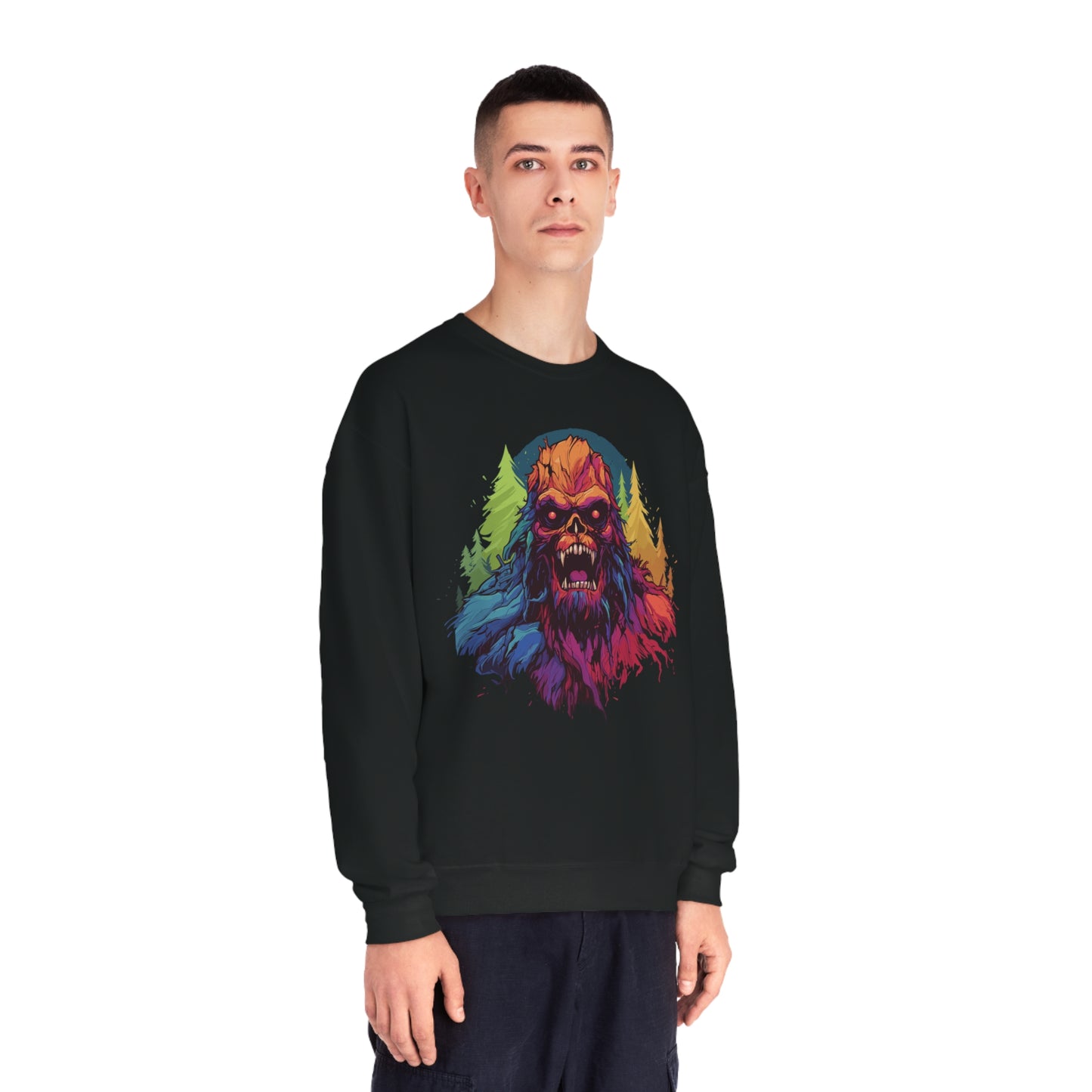Halloween Squatch NuBlend® Crewneck Sweatshirt