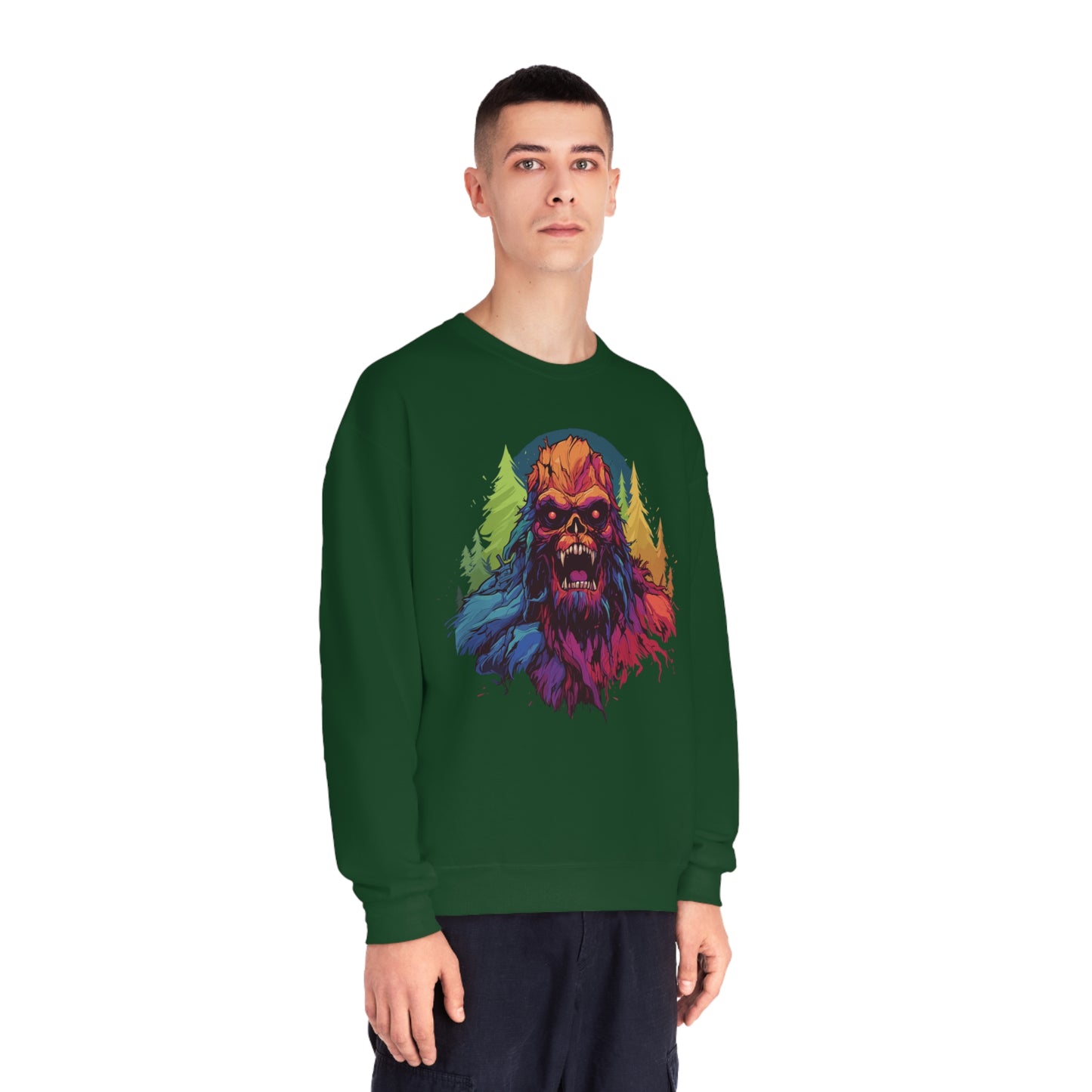 Halloween Squatch NuBlend® Crewneck Sweatshirt