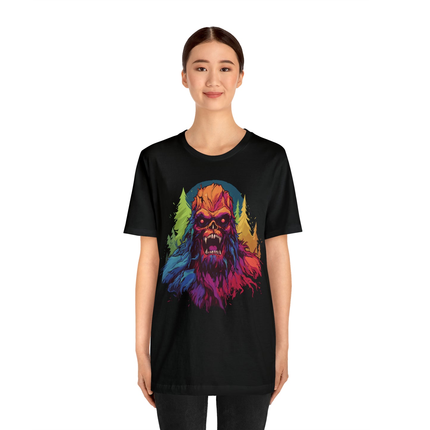 Halloween Squatch Jersey Short Sleeve Tee