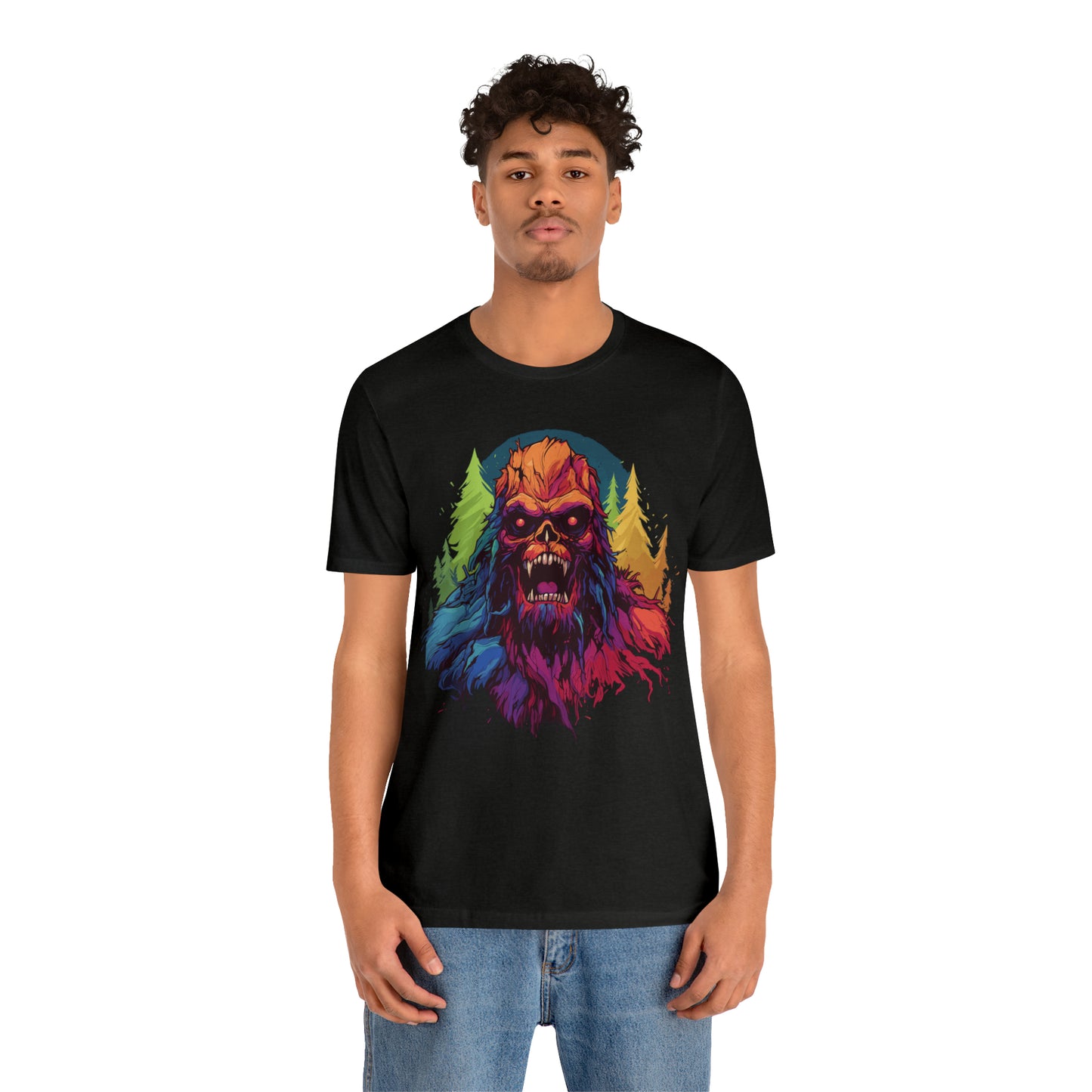 Halloween Squatch Jersey Short Sleeve Tee