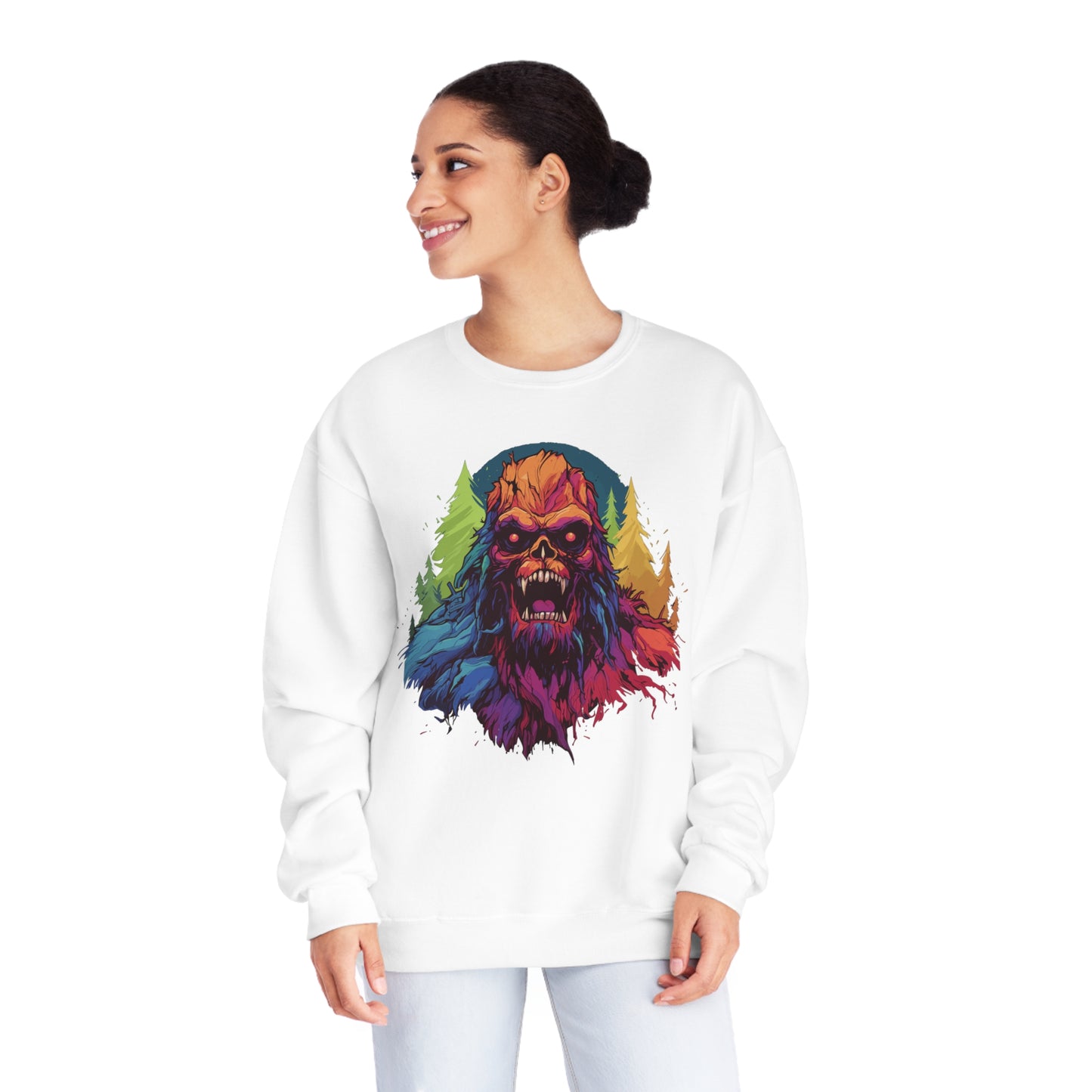 Halloween Squatch NuBlend® Crewneck Sweatshirt