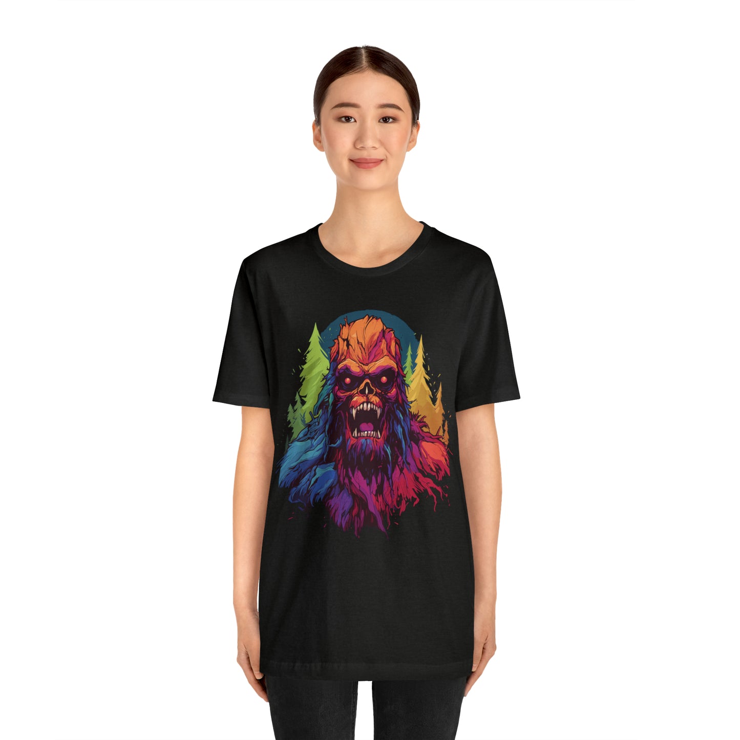 Halloween Squatch Jersey Short Sleeve Tee