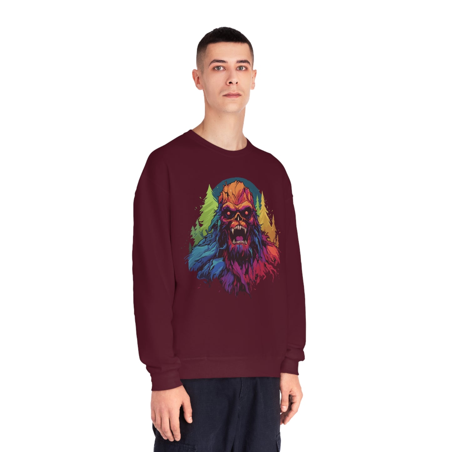 Halloween Squatch NuBlend® Crewneck Sweatshirt