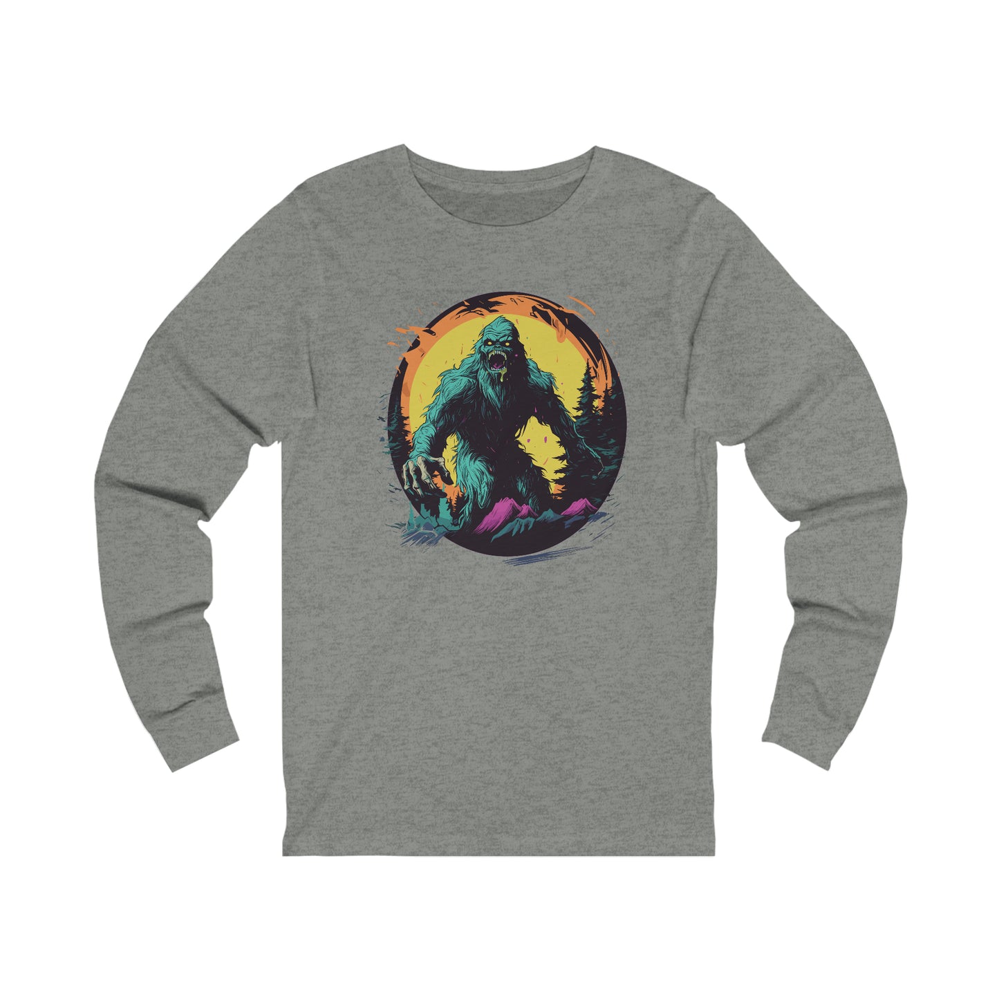 Zombie Squatch Jersey Long Sleeve Tee