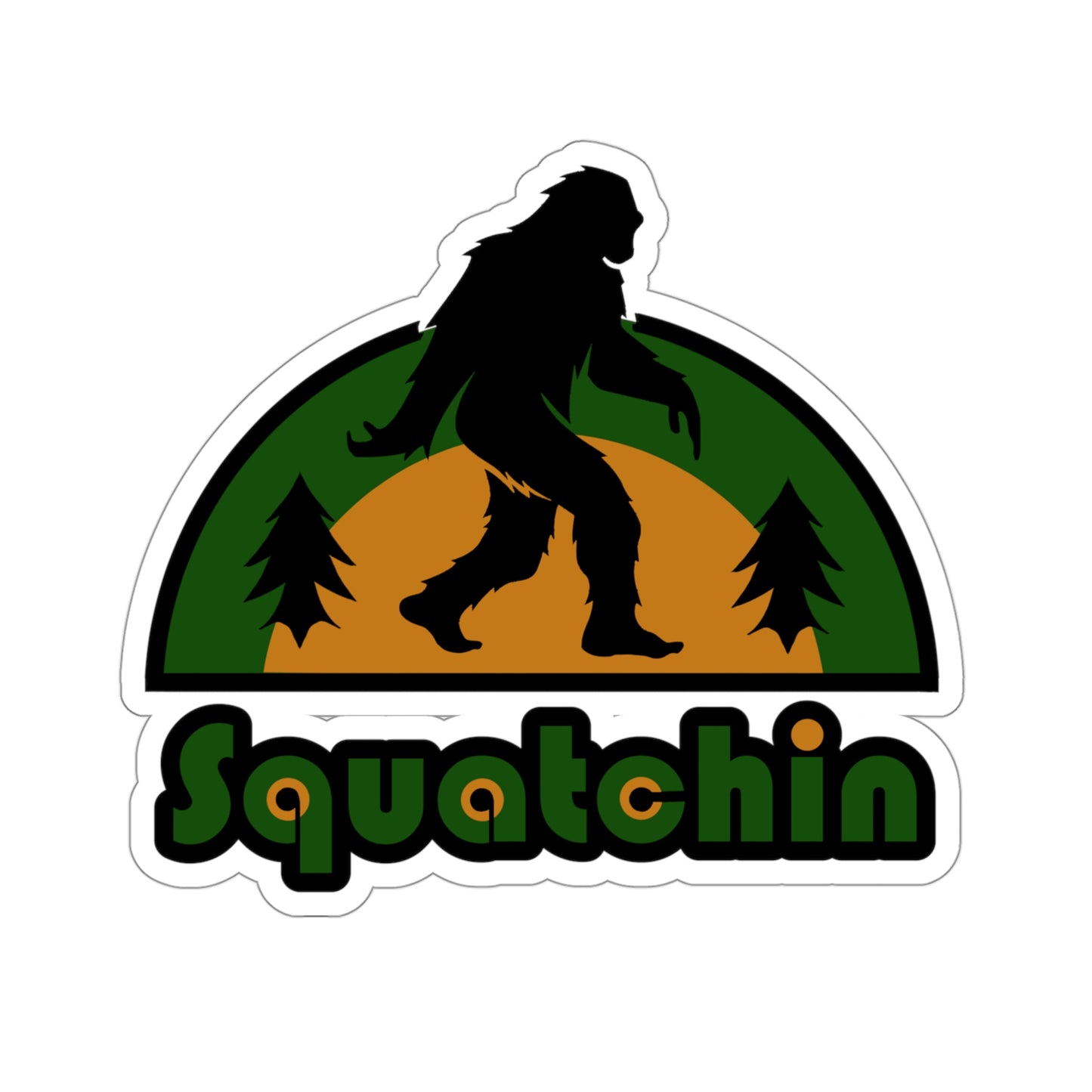 Squatchin Kiss-Cut Stickers