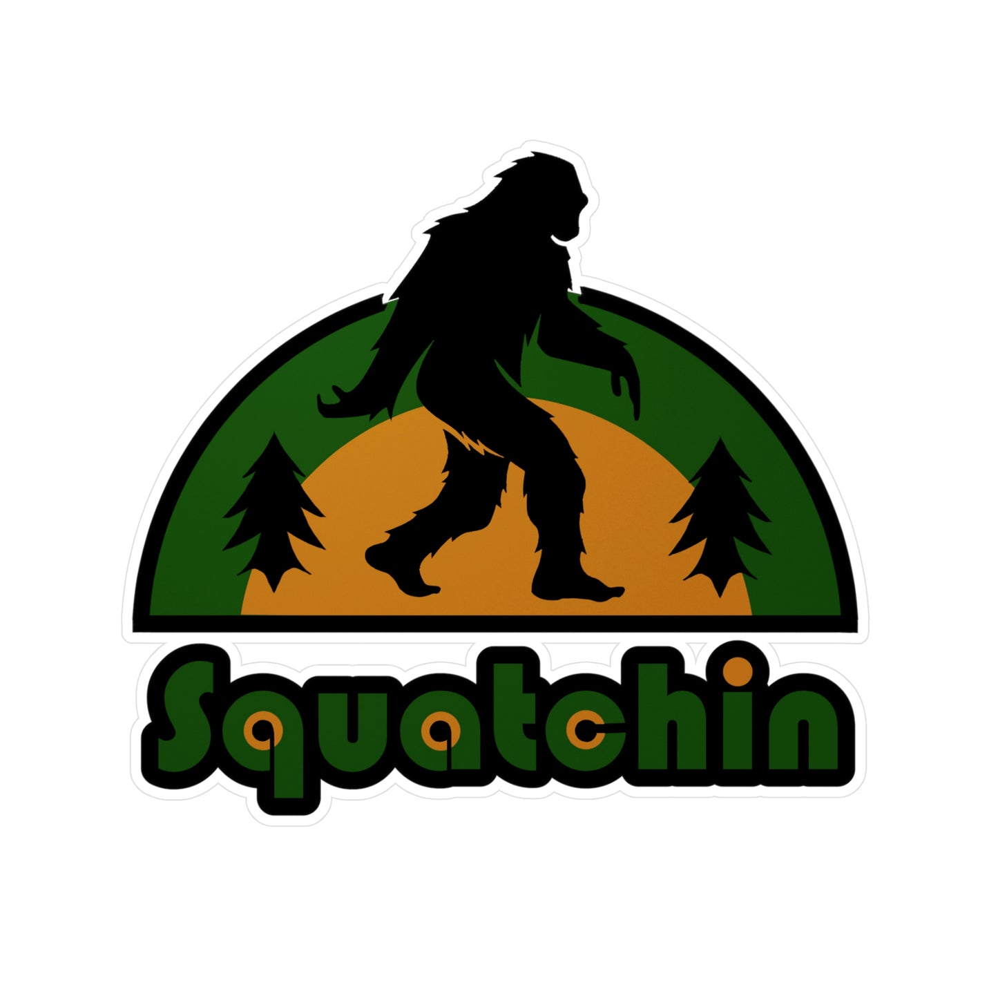 Squatchin Vinyl Die-Cut Stickers