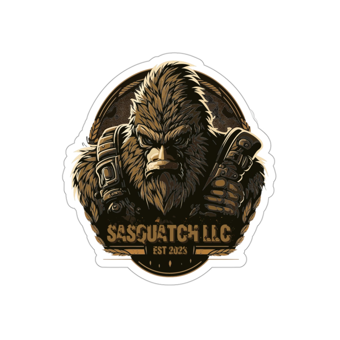 Tacti-Squatch Kiss-Cut Sticker