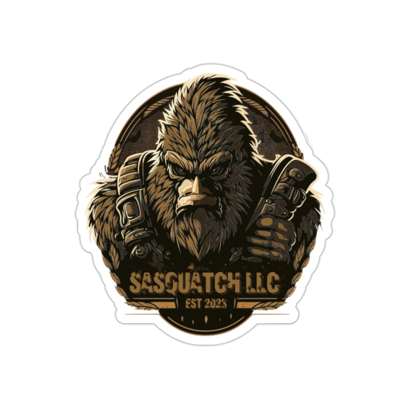 Tacti-Squatch Kiss-Cut Sticker