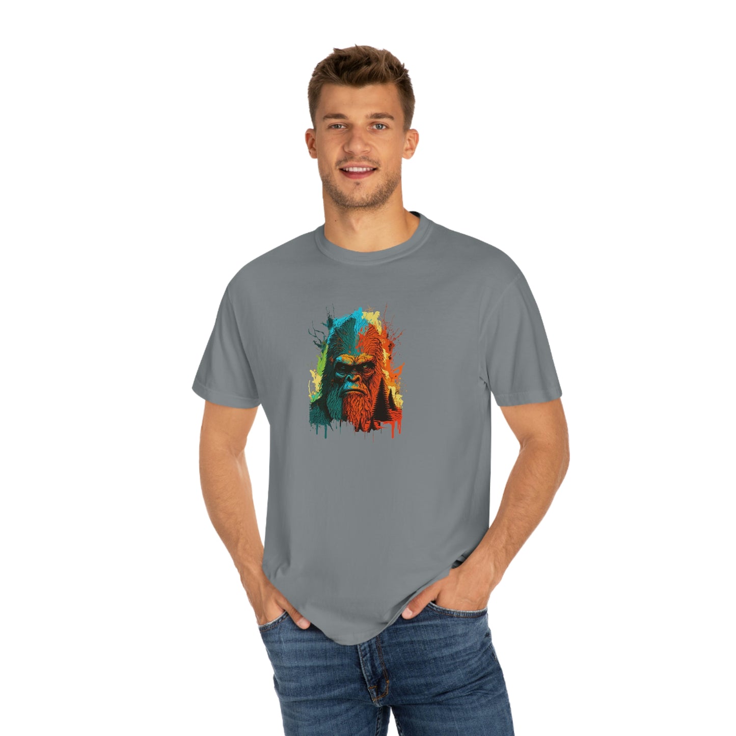 Paint-Squatch Unisex Garment-Dyed T-shirt