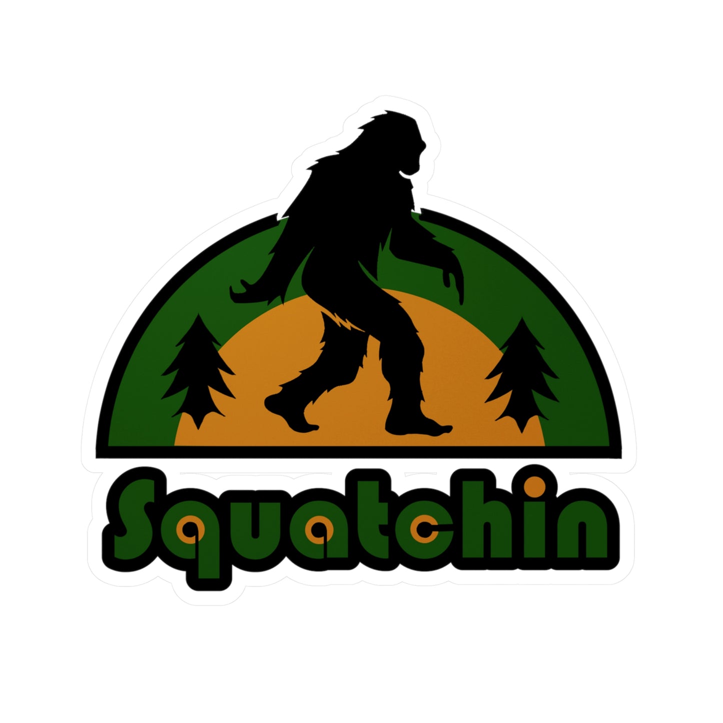 Squatchin Vinyl Die-Cut Stickers