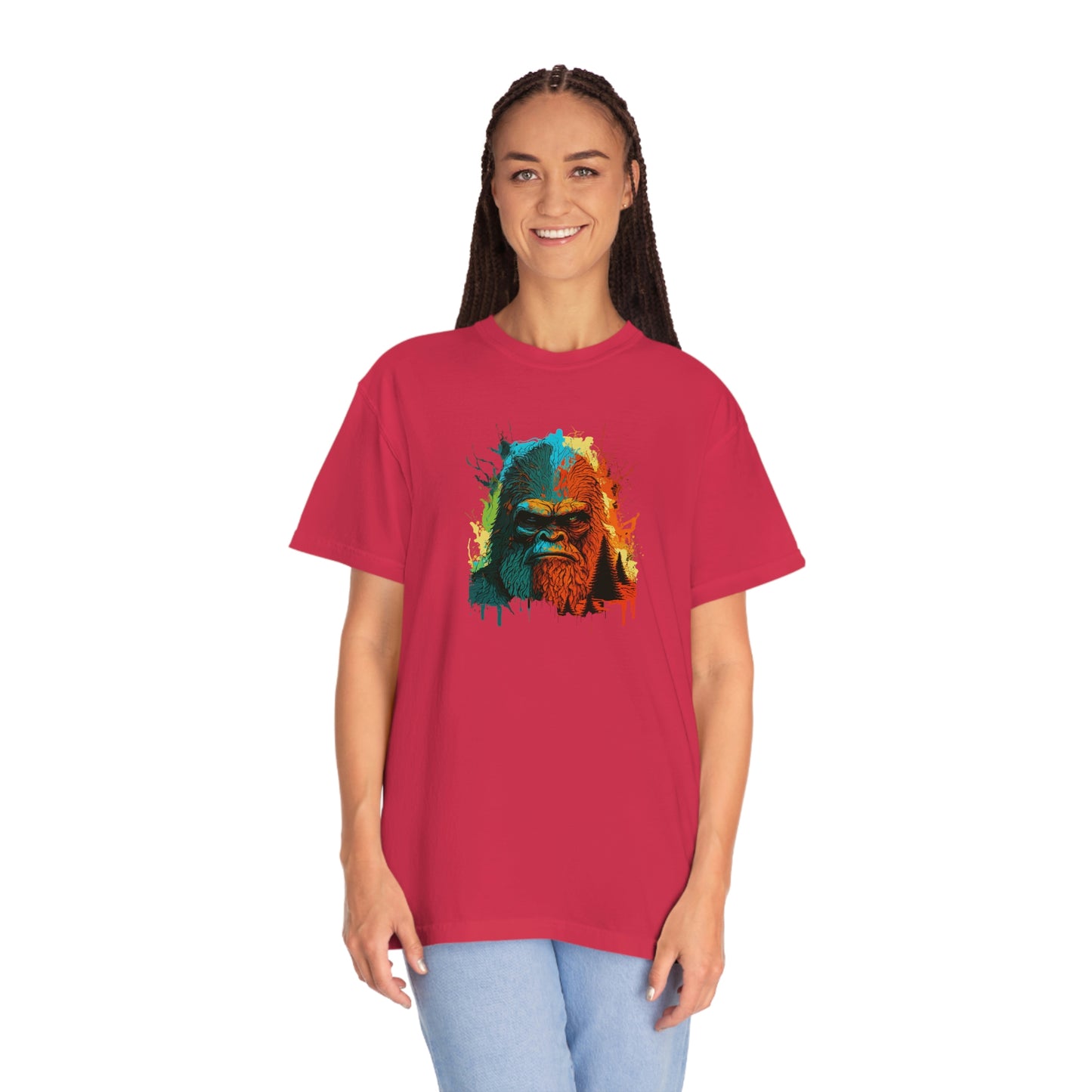 Paint-Squatch Unisex Garment-Dyed T-shirt