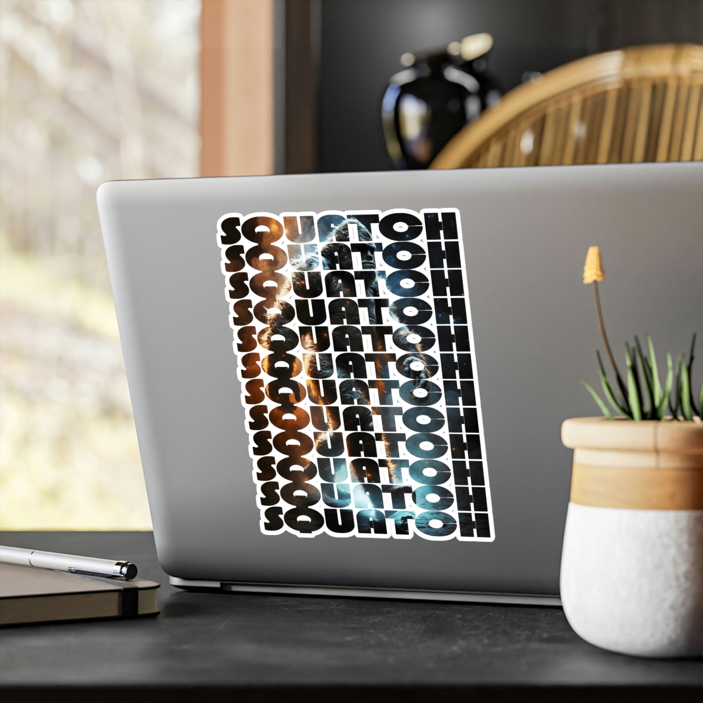 Space Squatch Vinyl Die-Cut Stickers