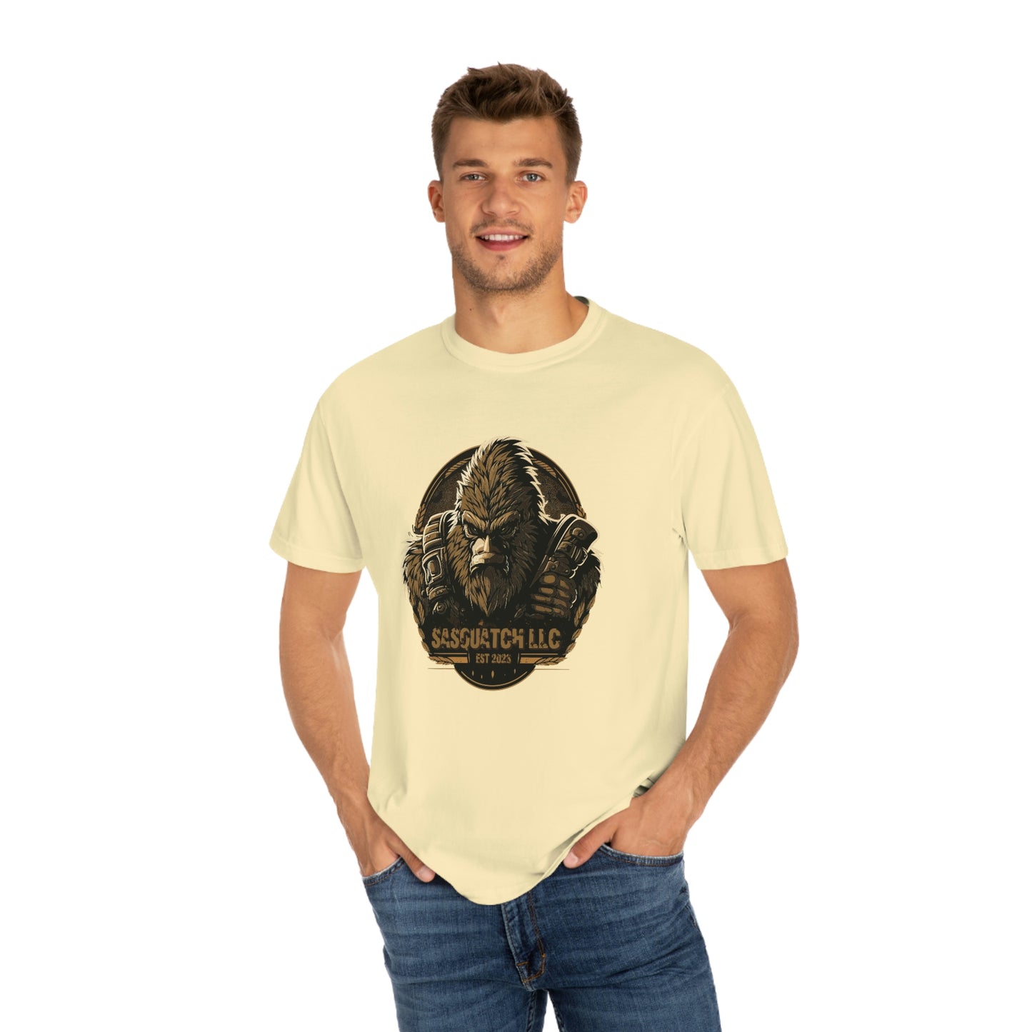 Tacti-Squatch Unisex Garment-Dyed T-shirt