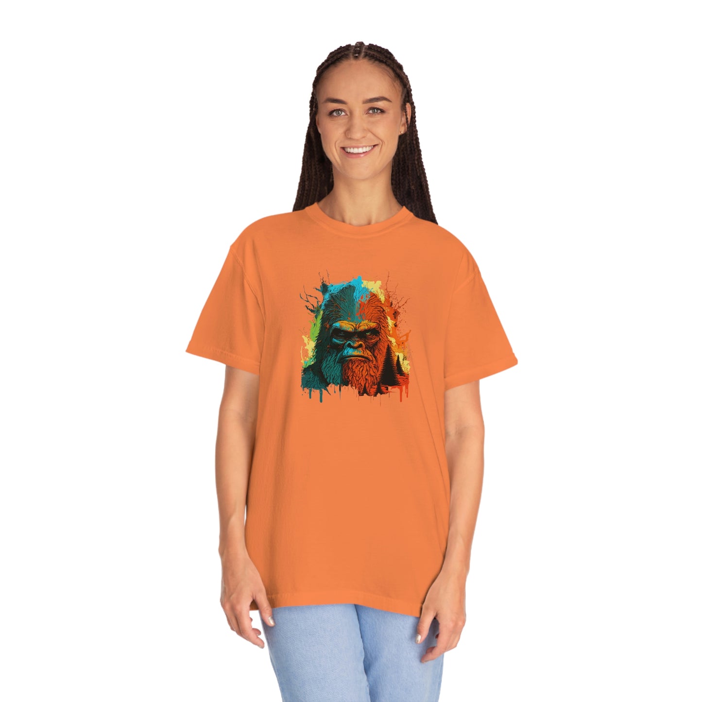 Paint-Squatch Unisex Garment-Dyed T-shirt