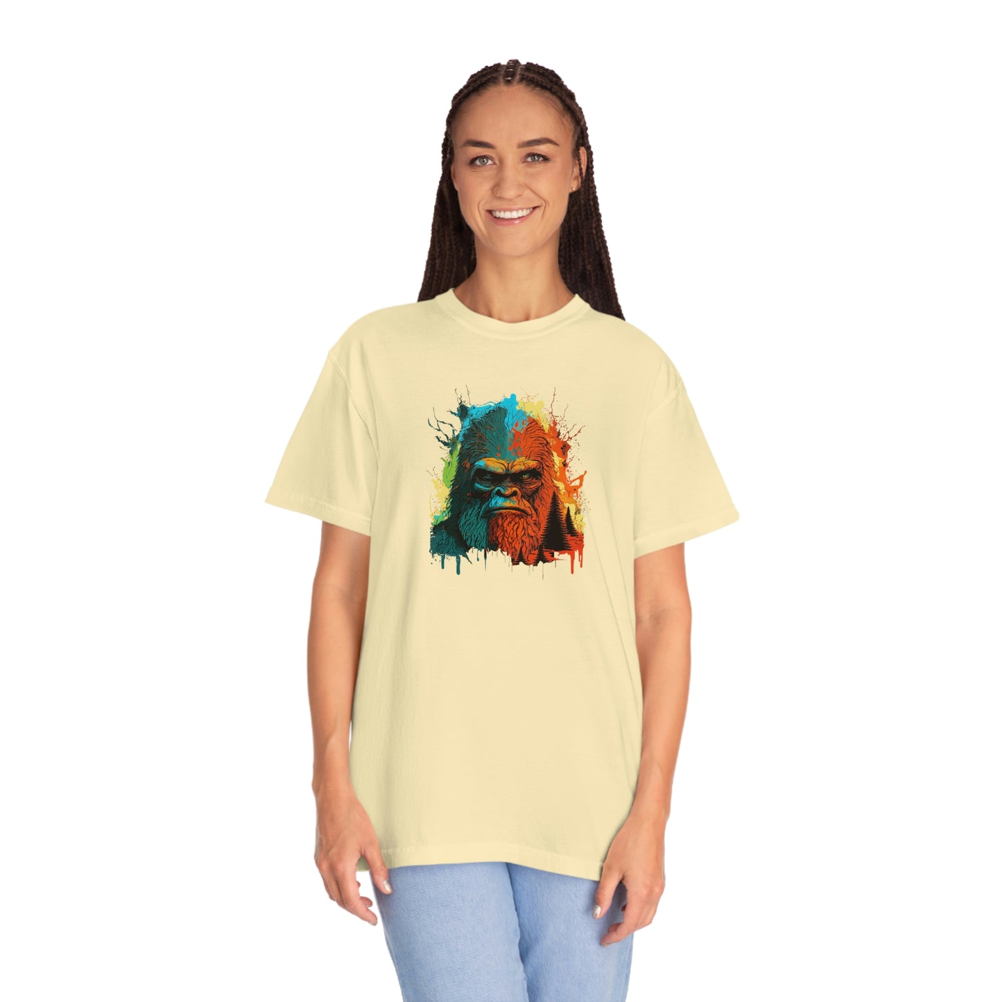 Paint-Squatch Unisex Garment-Dyed T-shirt