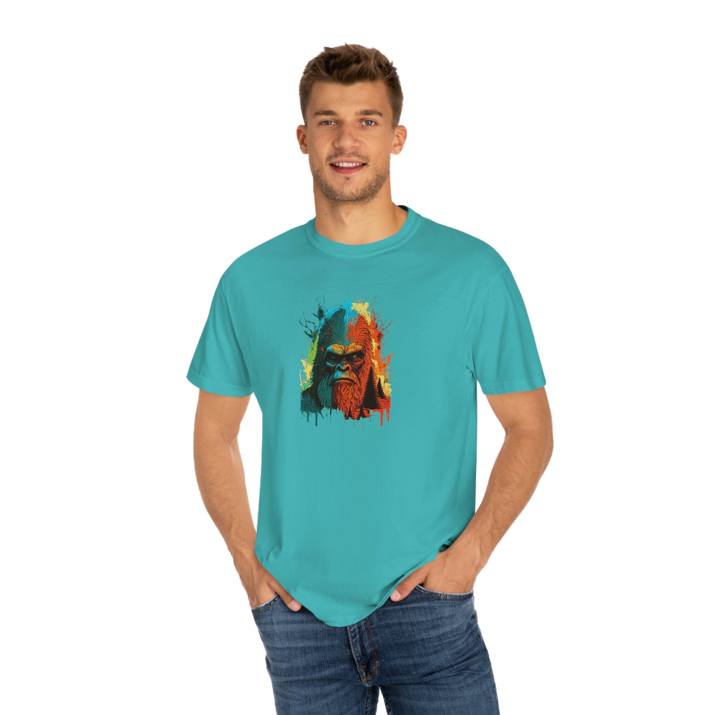 Paint-Squatch Unisex Garment-Dyed T-shirt