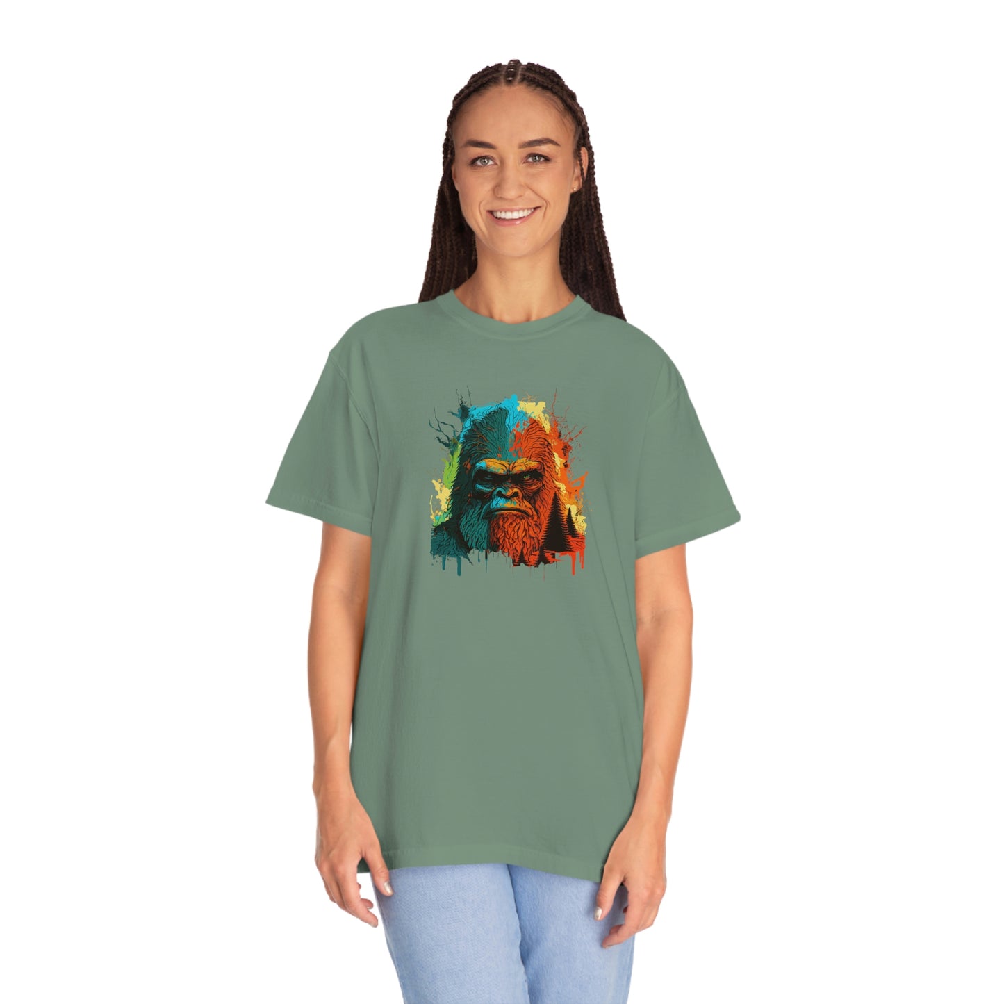 Paint-Squatch Unisex Garment-Dyed T-shirt