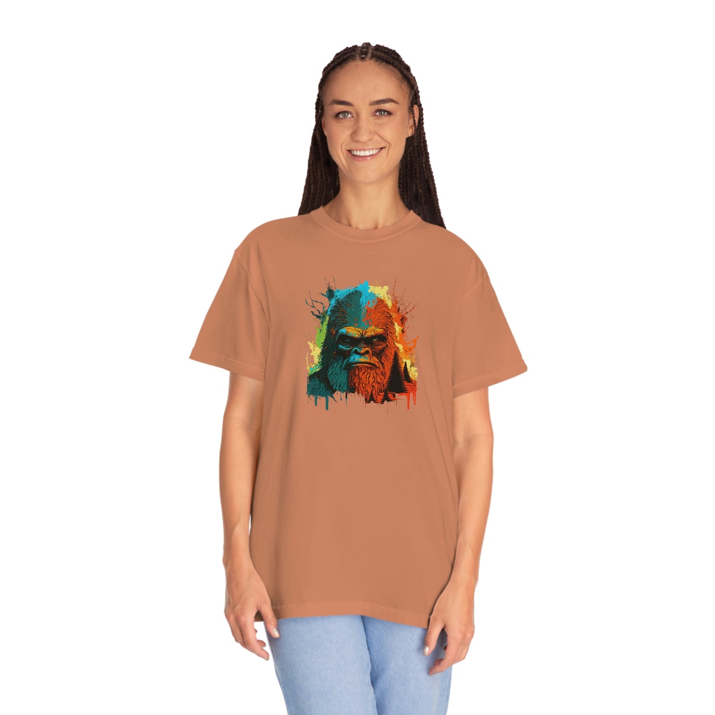 Paint-Squatch Unisex Garment-Dyed T-shirt