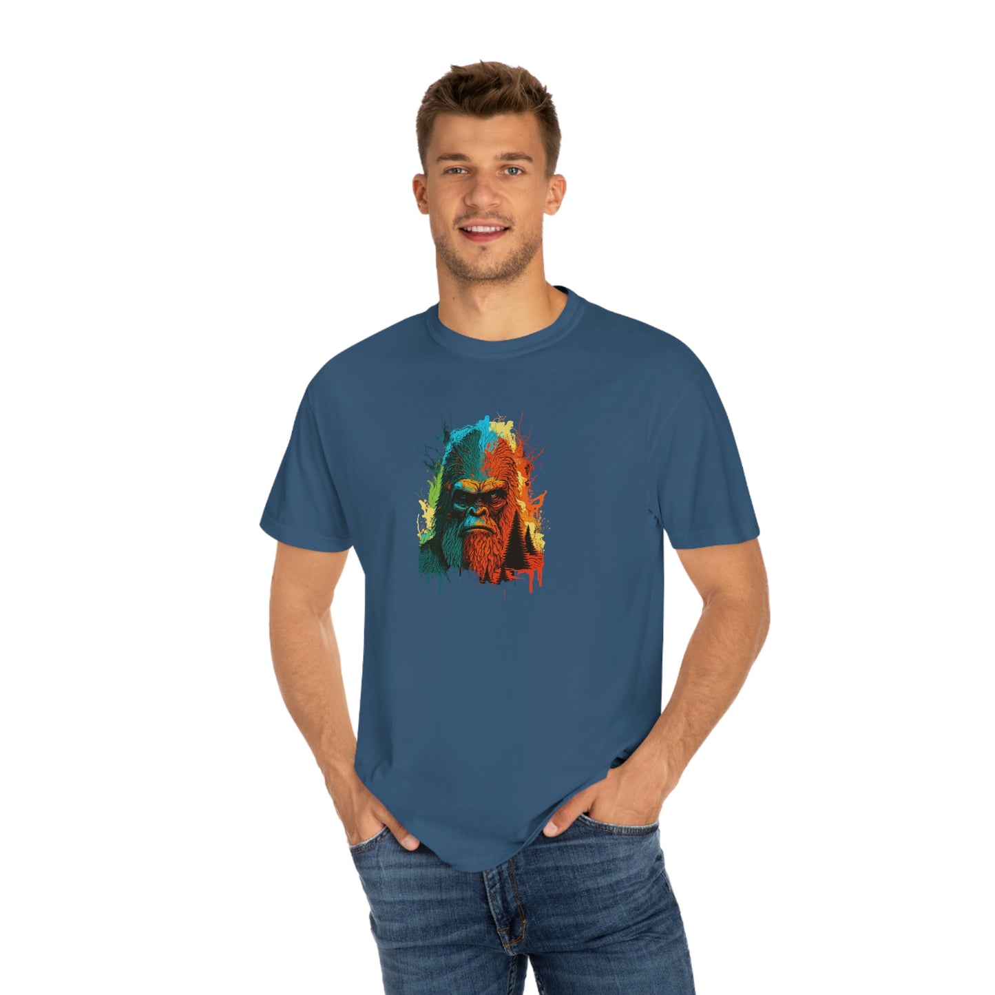 Paint-Squatch Unisex Garment-Dyed T-shirt
