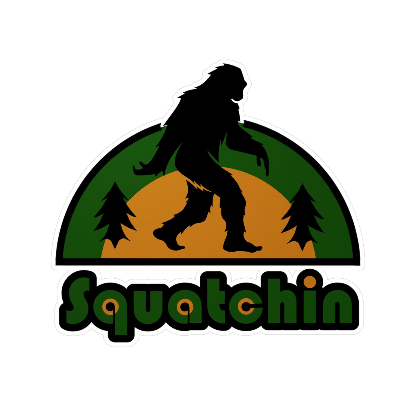 Squatchin Vinyl Die-Cut Stickers