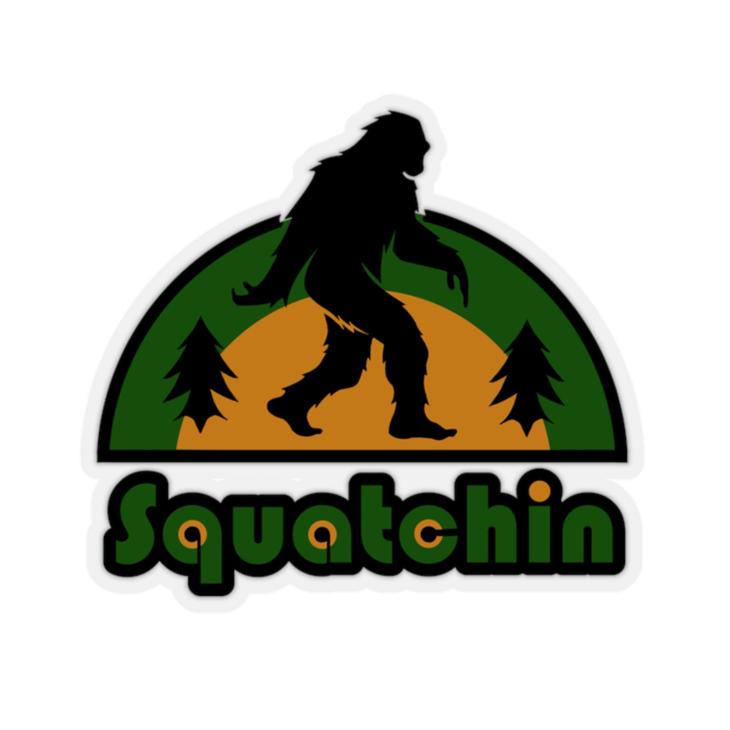 Squatchin Kiss-Cut Stickers