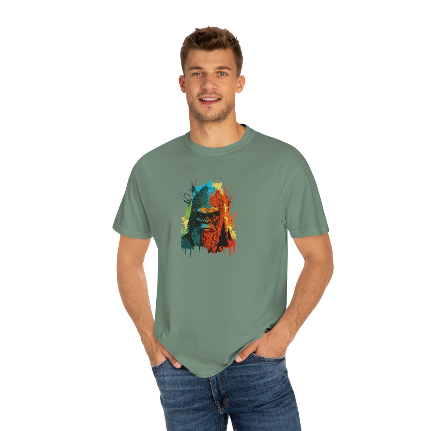Paint-Squatch Unisex Garment-Dyed T-shirt