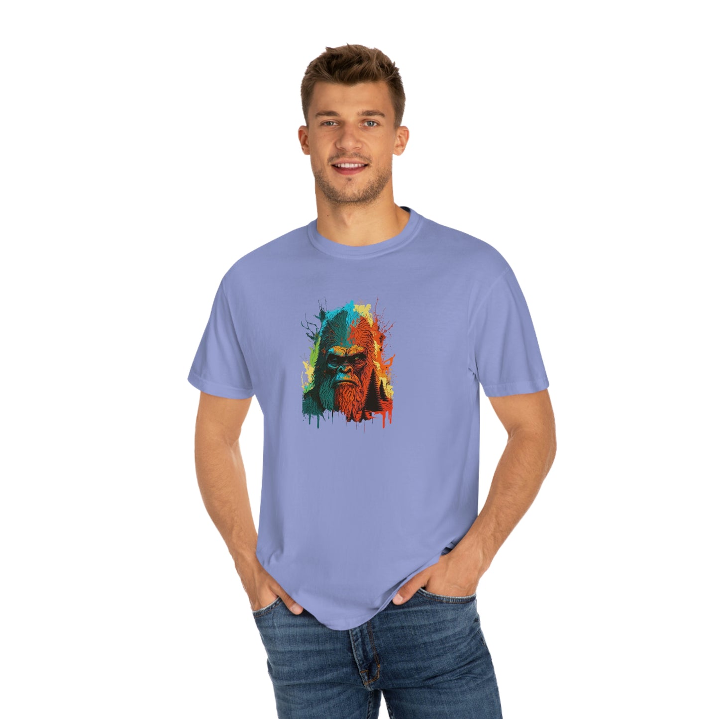 Paint-Squatch Unisex Garment-Dyed T-shirt