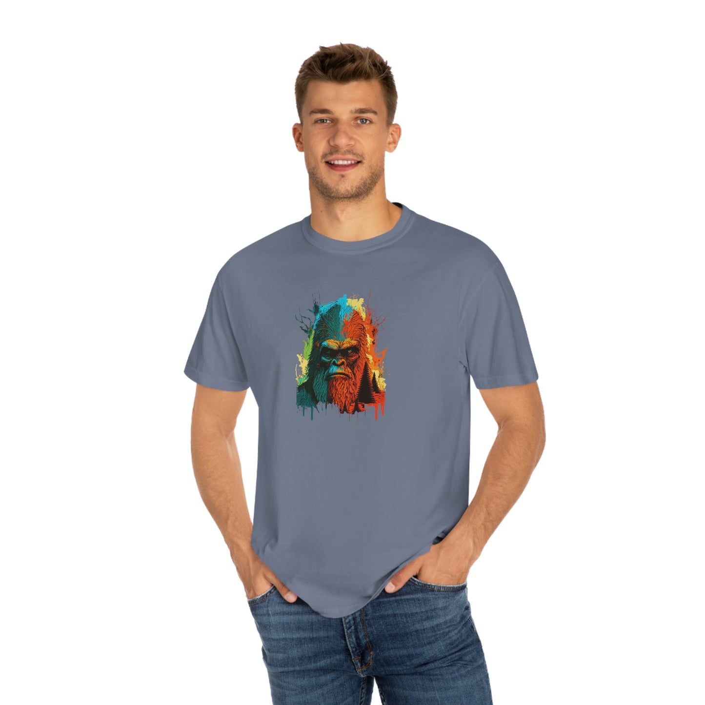 Paint-Squatch Unisex Garment-Dyed T-shirt