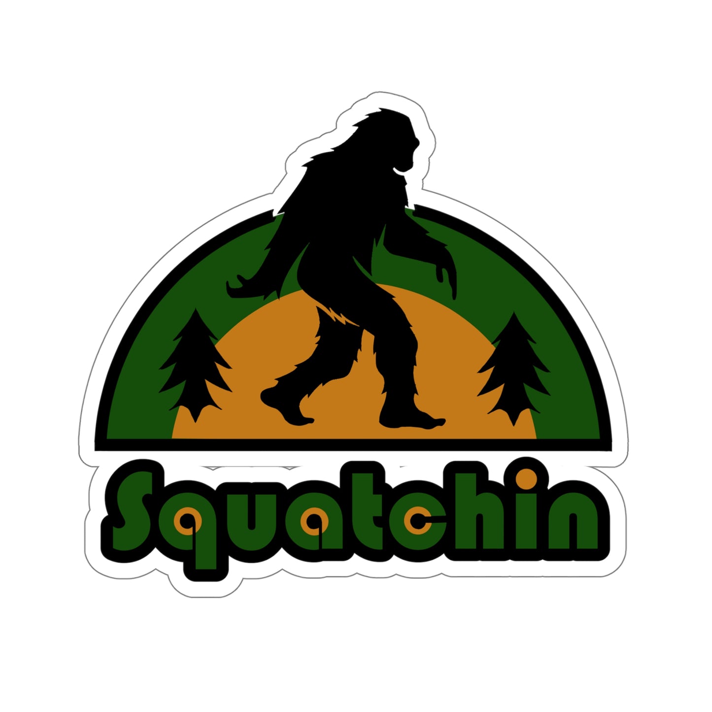 Squatchin Kiss-Cut Stickers