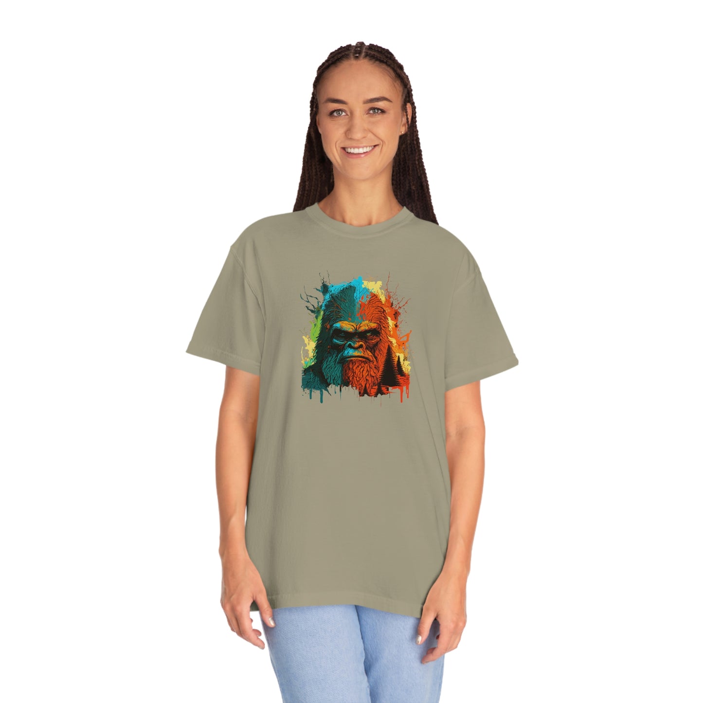 Paint-Squatch Unisex Garment-Dyed T-shirt