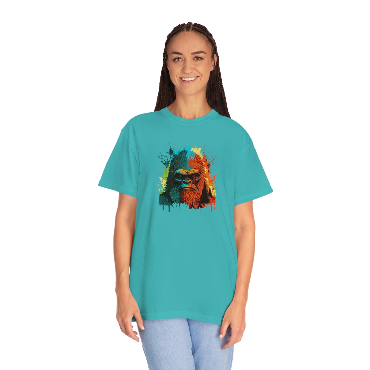Paint-Squatch Unisex Garment-Dyed T-shirt