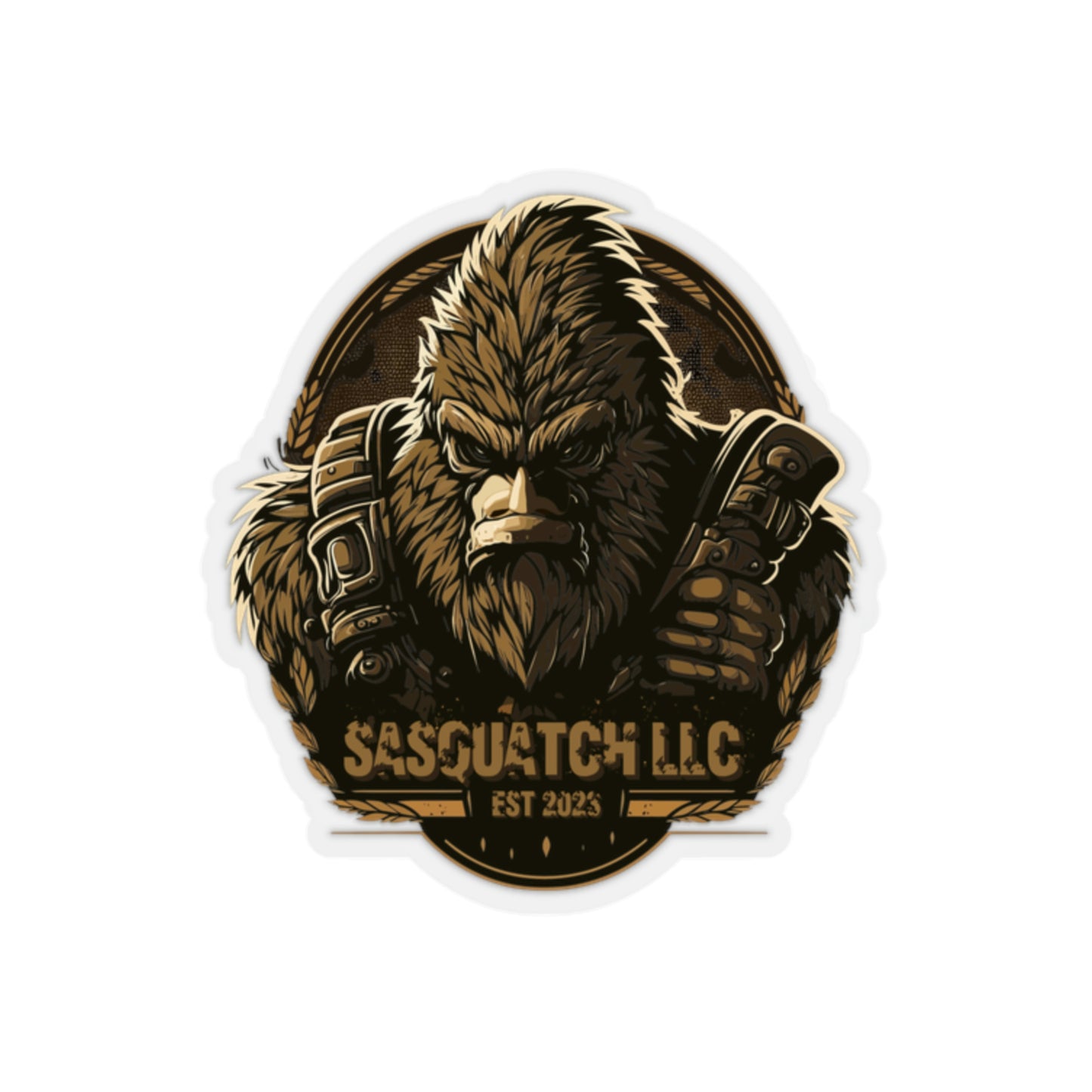 Tacti-Squatch Kiss-Cut Sticker