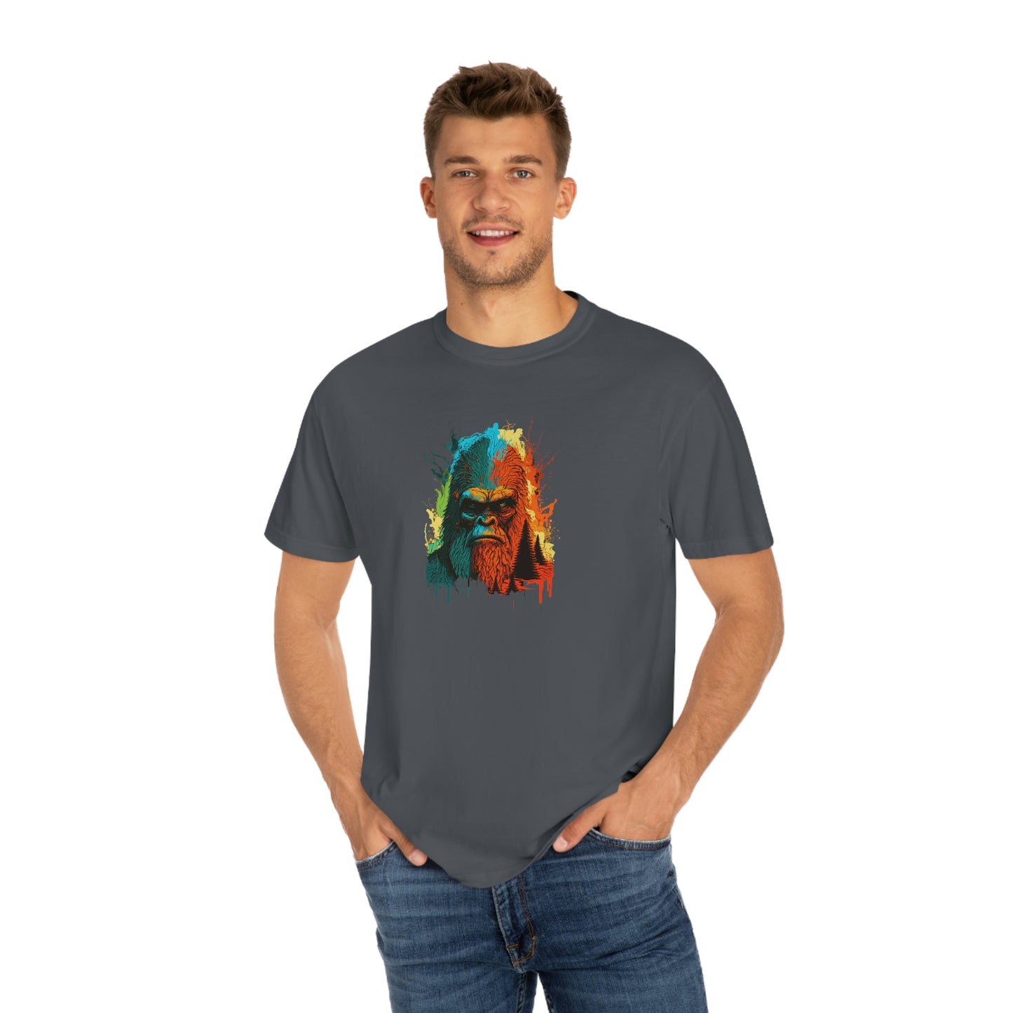 Paint-Squatch Unisex Garment-Dyed T-shirt